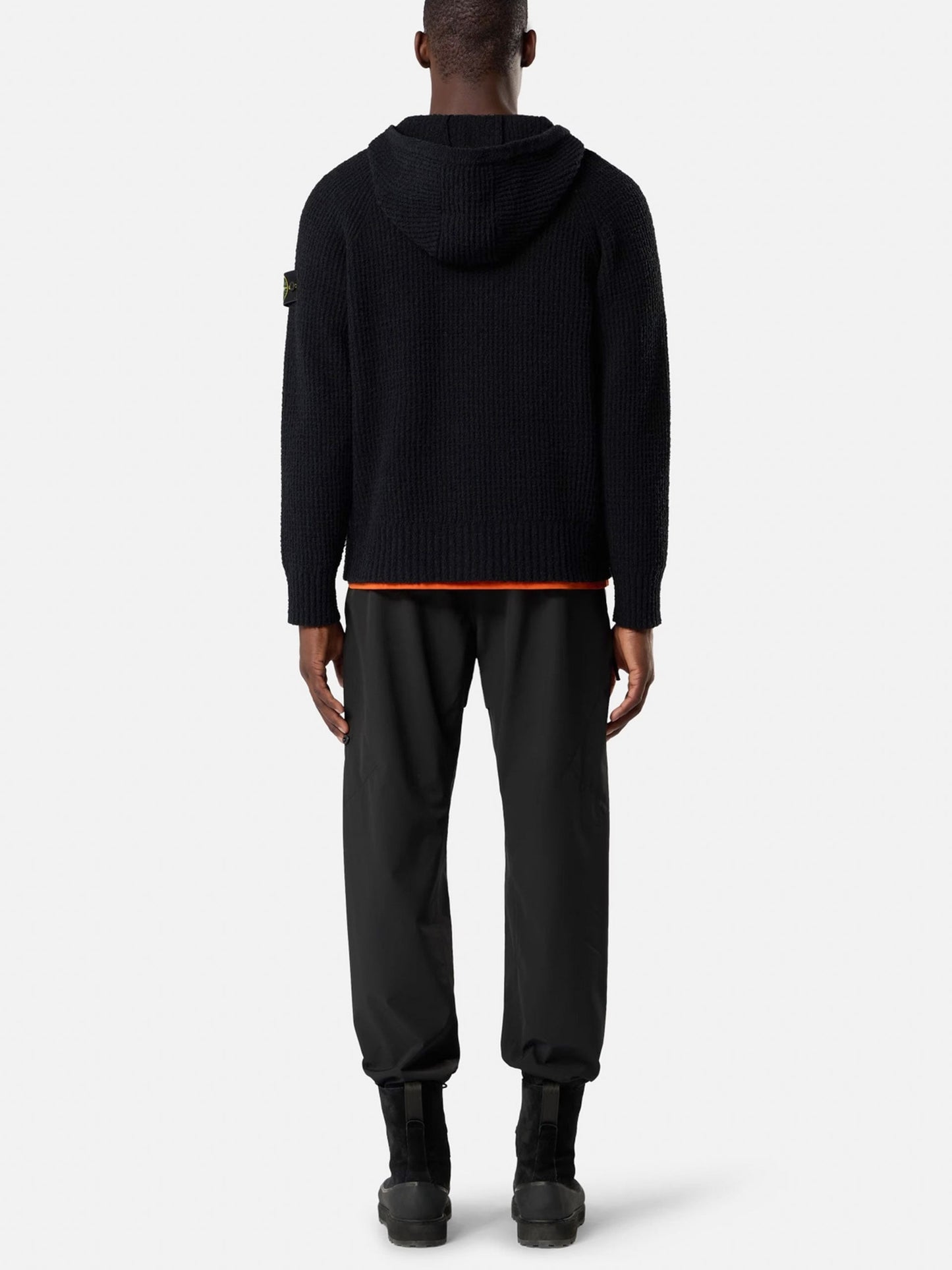 STONE ISLAND - Strickjacke aus Bouclé mit Kapuze für Herren