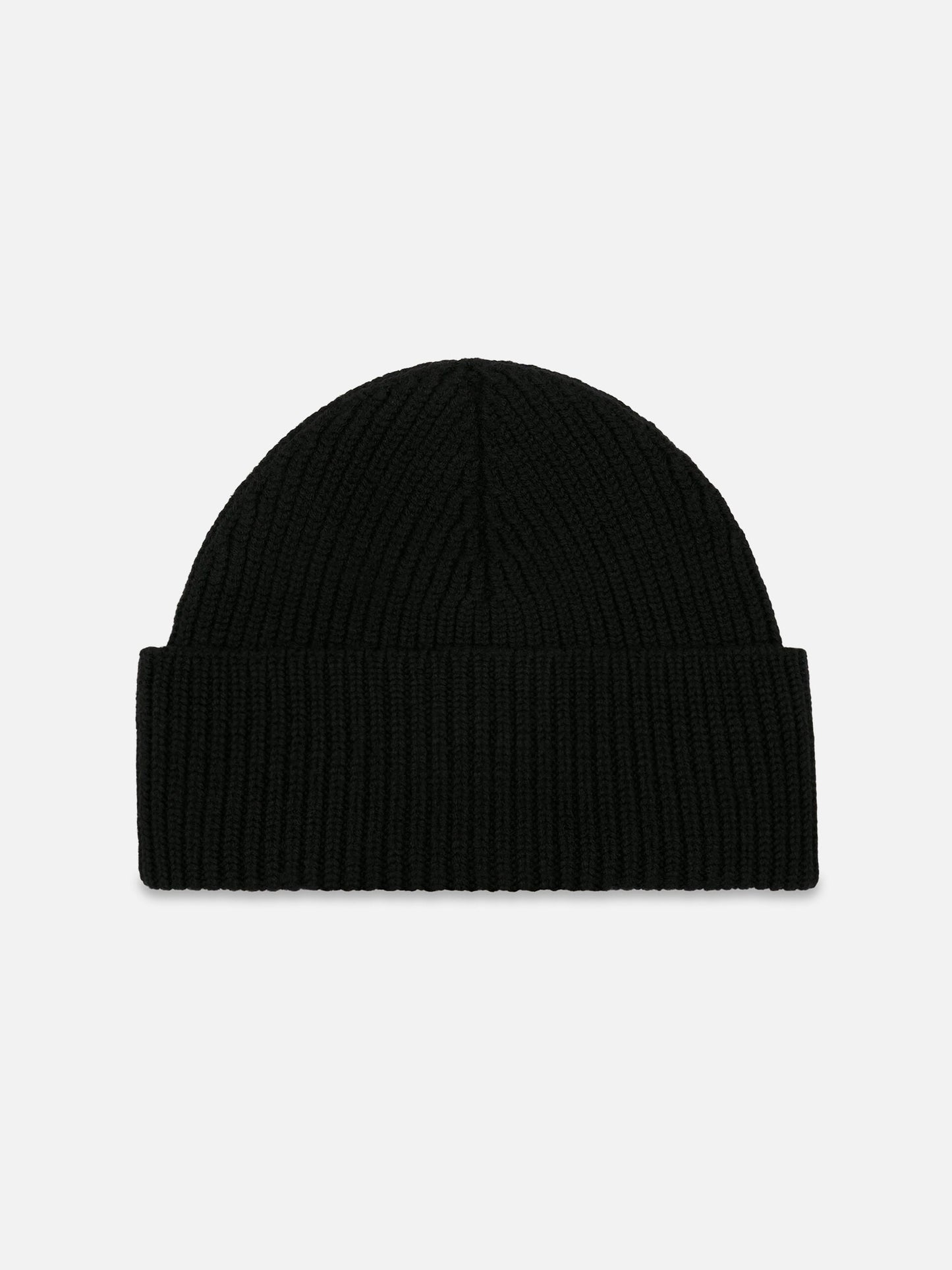 Ami Paris – Beanie mit rotem Ami De Coeur Logo aus Merinowolle Schwarz / Rot - Black / Red