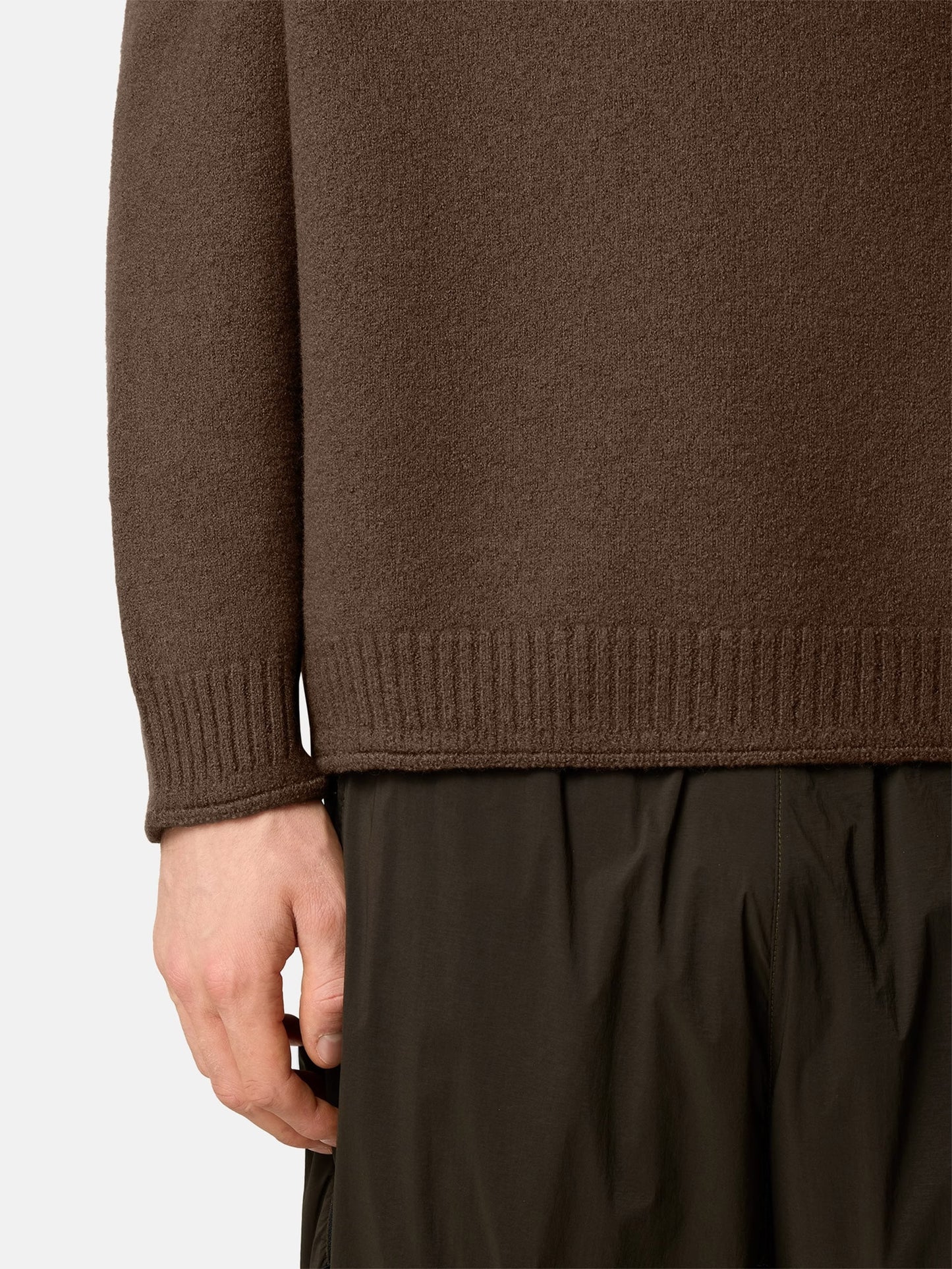 Stone island Pullover aus gewalkter Wolle für Herren Braun