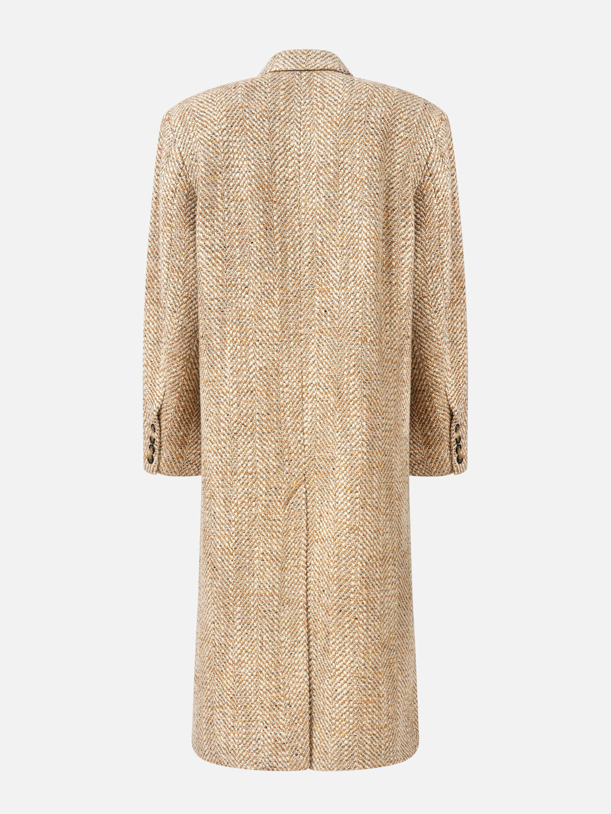 Marant etoile Mantel Pilda mit Fischgrätmuster für Damen Beige