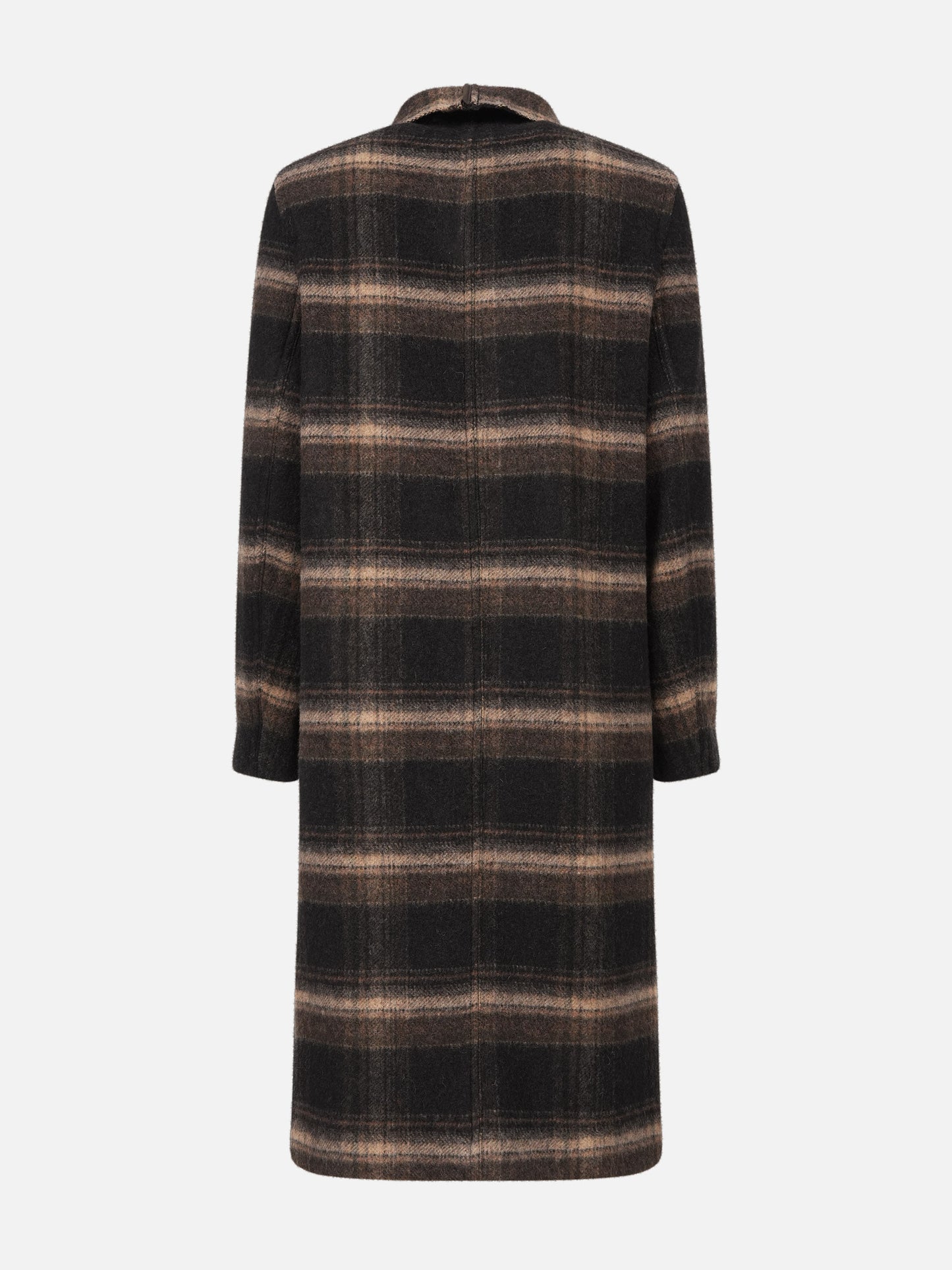Marant etoile Langer Mantel Gihan aus Wolle für Damen Dunkelbraun