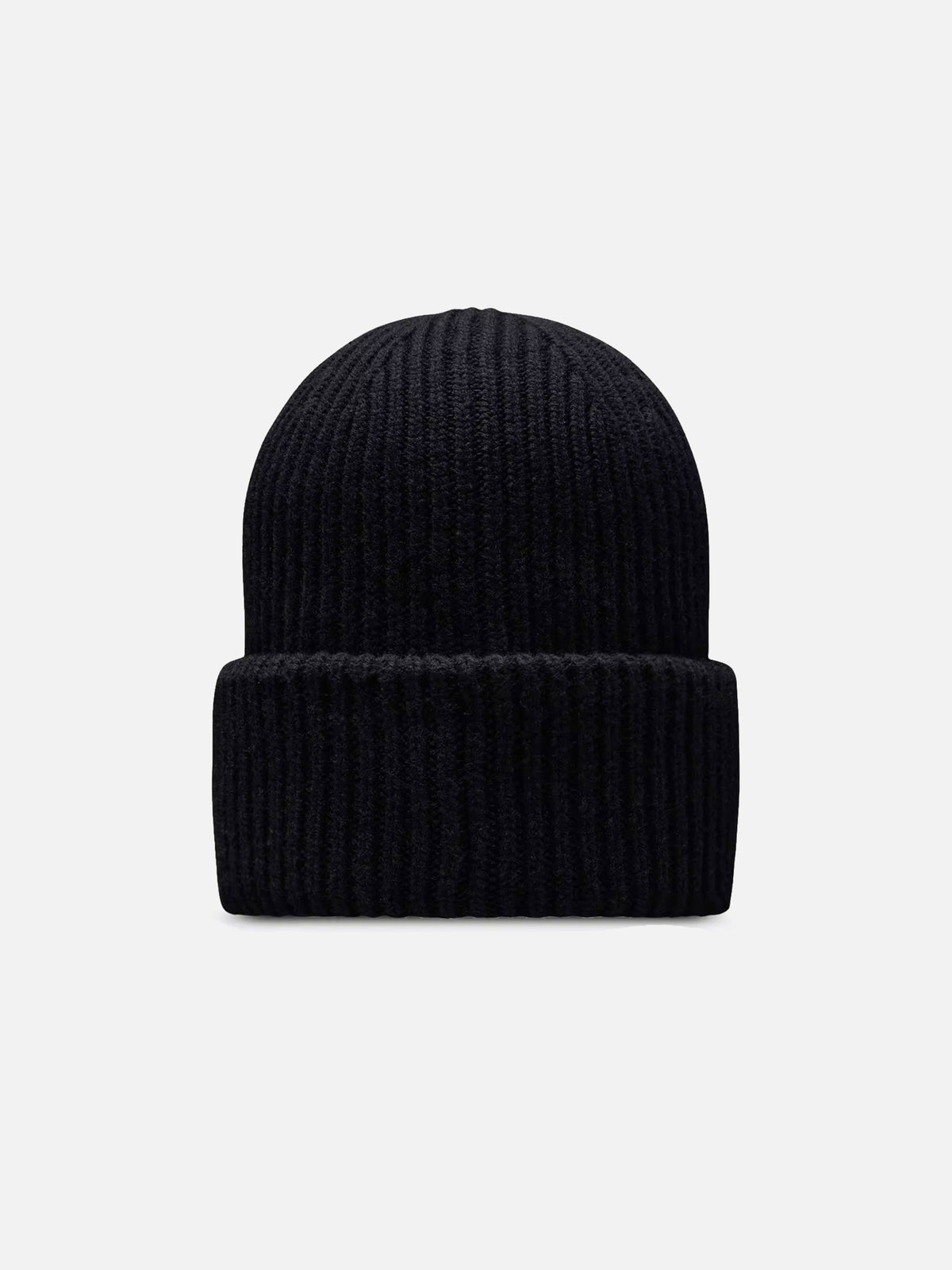Moncler Mütze aus Wolle und Kaschmir mit Logo Dunkelbraun