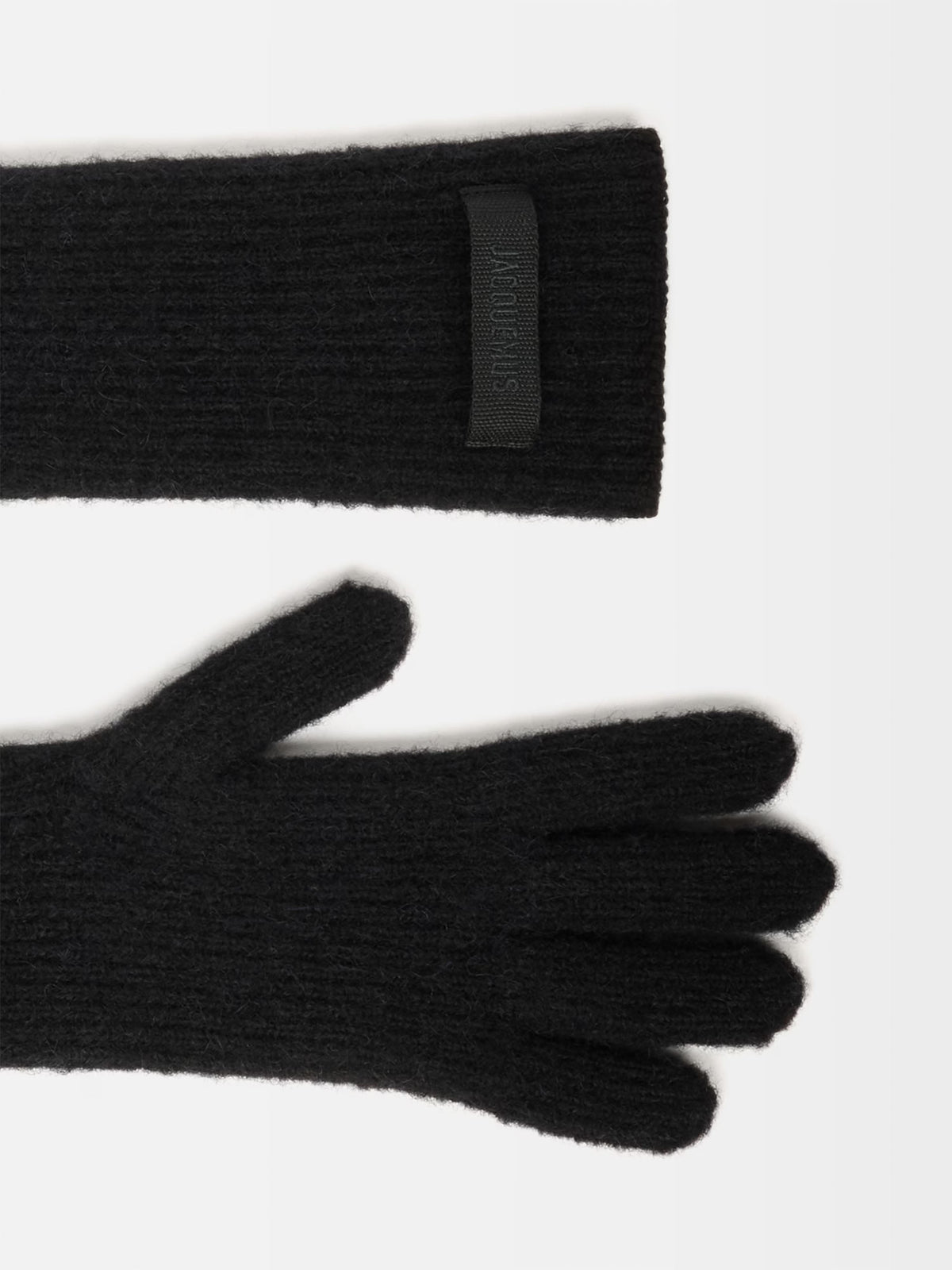 Jacquemus Handschuhe Gros Grain aus Alpaka-Wollmischung Schwarz