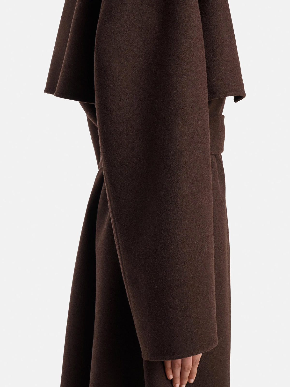 Khaite Mantel Manston aus Wolle für Damen Dunkelbraun