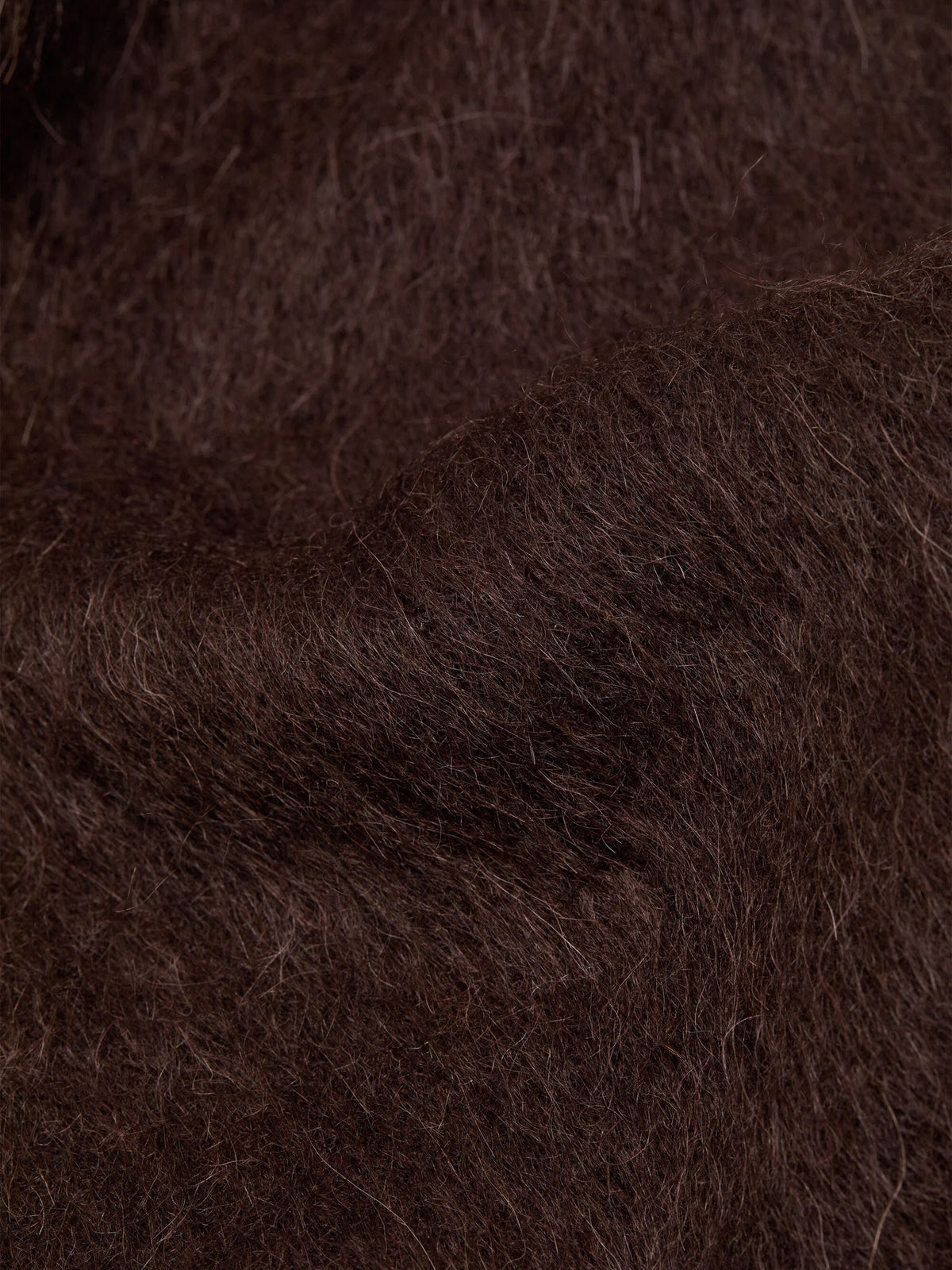 Acne Studios – Schal aus Alpaka und Wolle mit Logo Dunkelbraun - Dark Brown