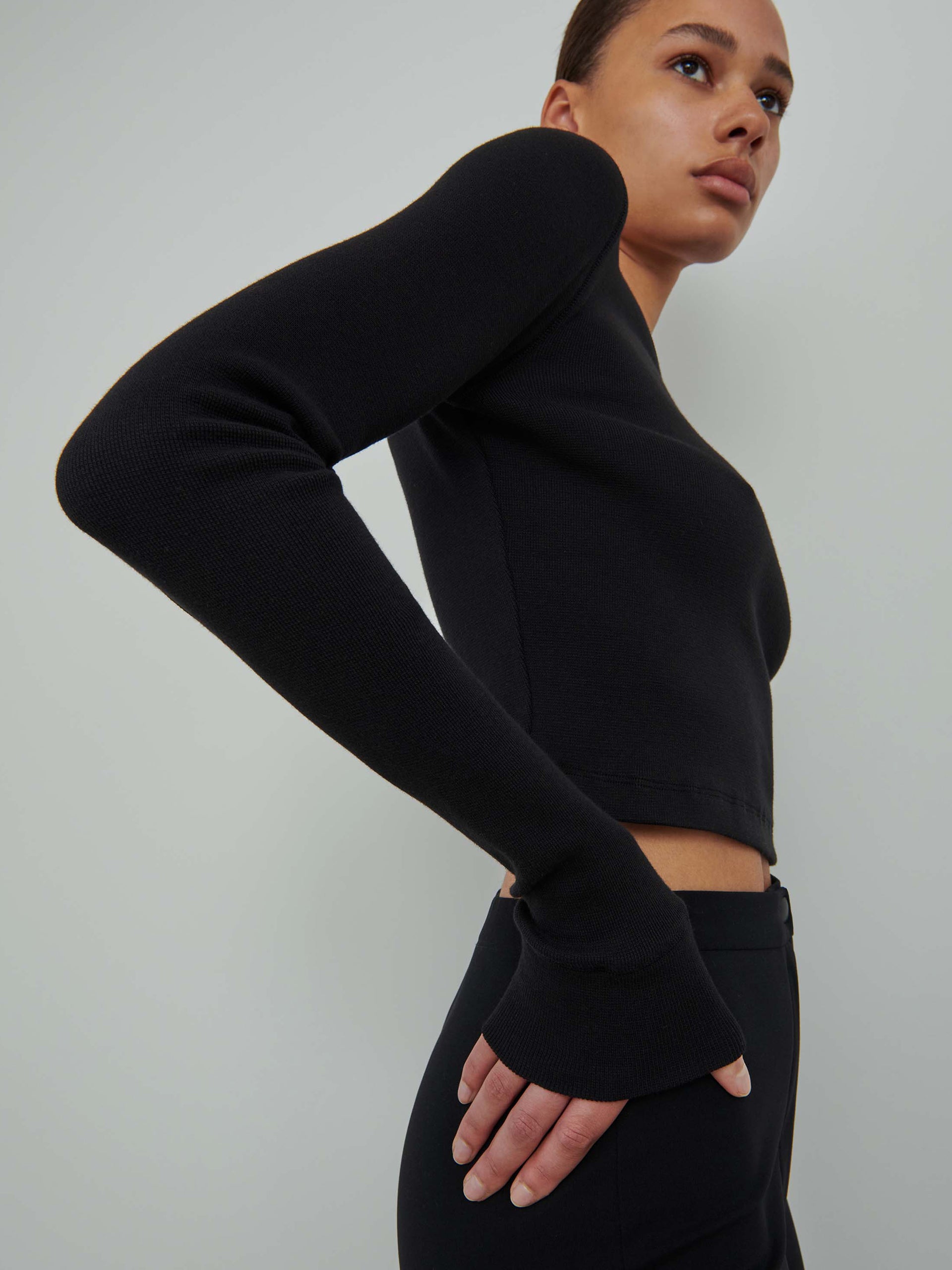 WARDROBE.NYC - x Hailey Bieber Langarmshirt Schwarz – Black