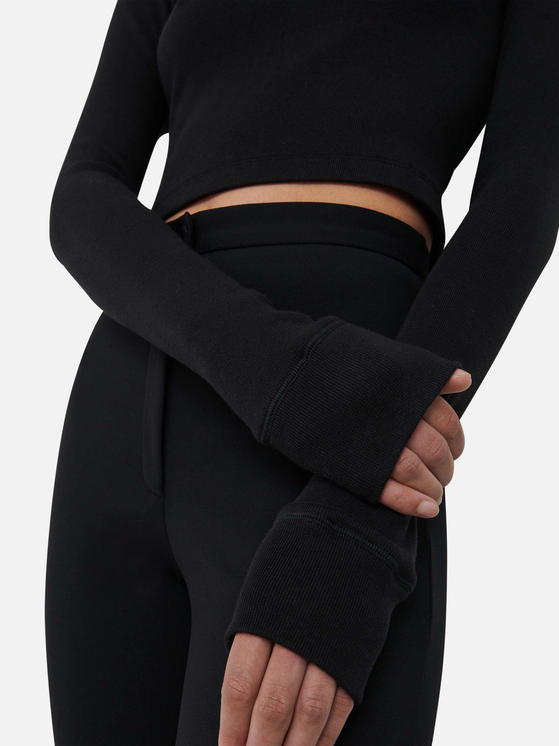 WARDROBE.NYC - x Hailey Bieber Langarmshirt Schwarz – Black