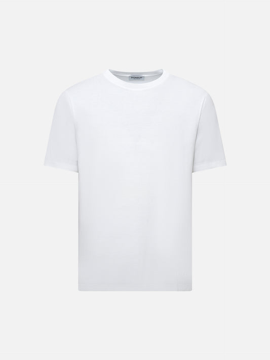 DONDUP - T-Shirt aus Baumwoll-Crepe Weiss – White