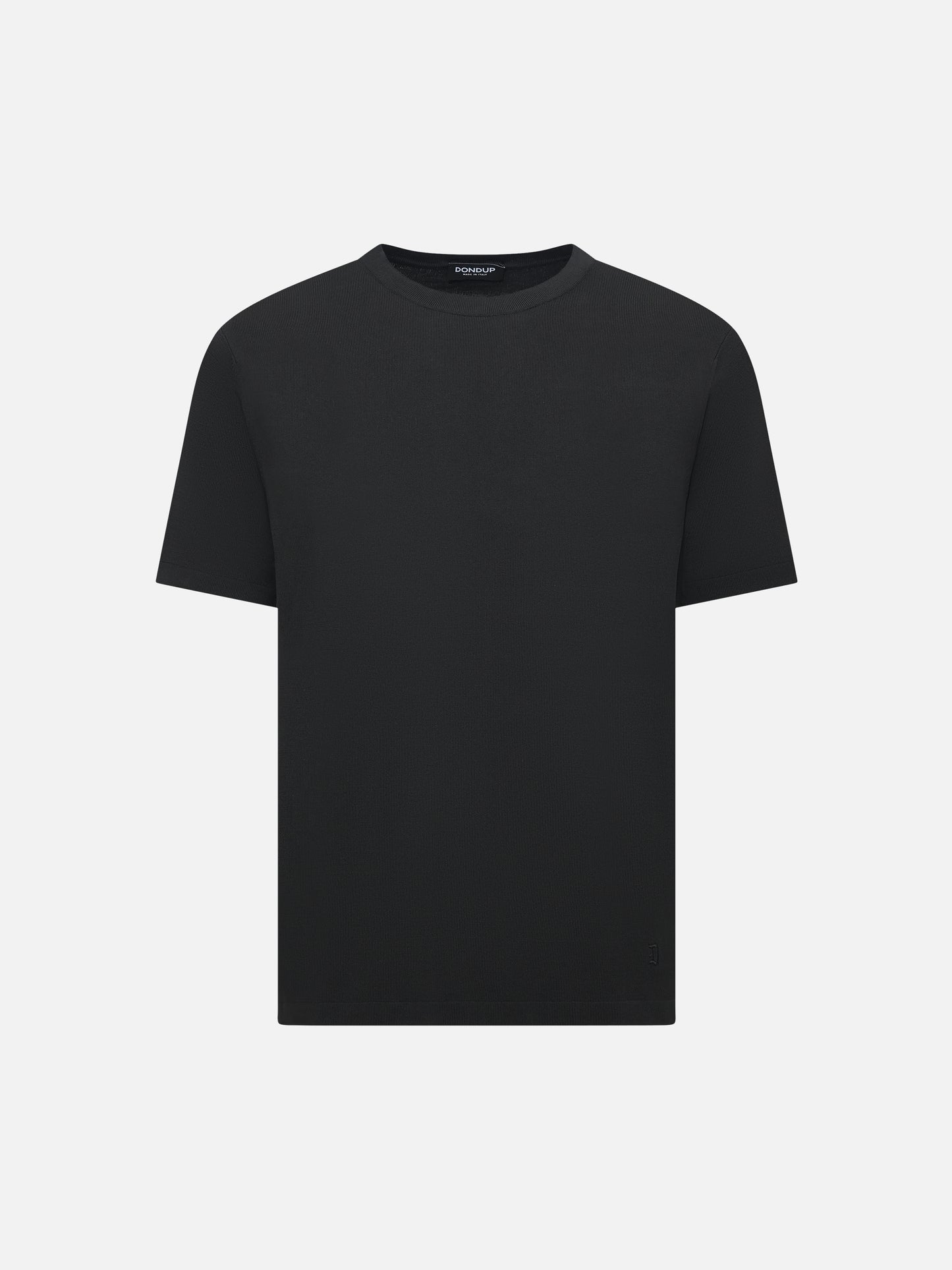 DONDUP - T-Shirt aus Baumwoll-Crepe Schwarz – Black