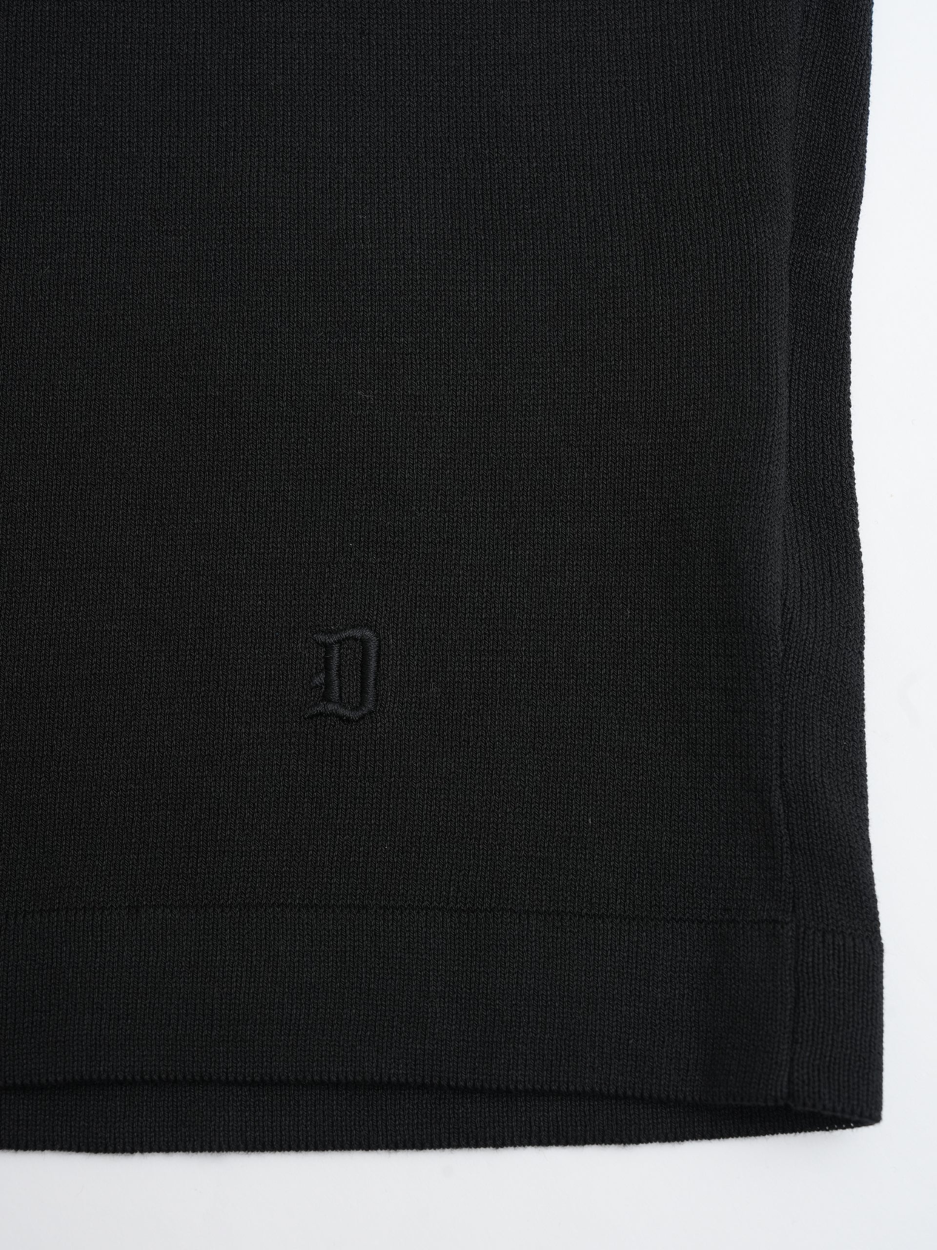 DONDUP - T-Shirt aus Baumwoll-Crepe Schwarz – Black