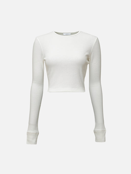 WARDROBE.NYC - x Hailey Bieber Langarmshirt Weiss – White