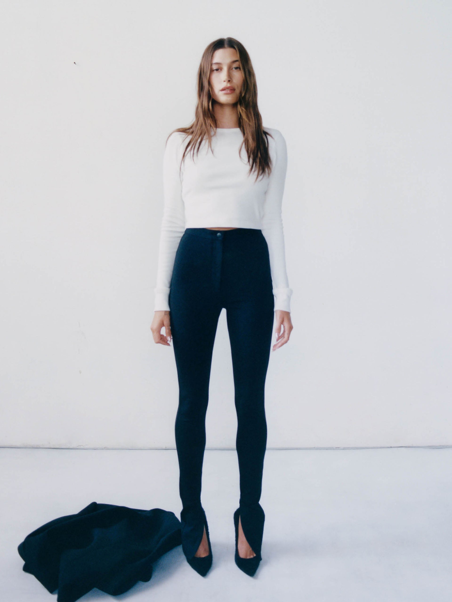 WARDROBE.NYC - x Hailey Bieber Langarmshirt Weiss – White