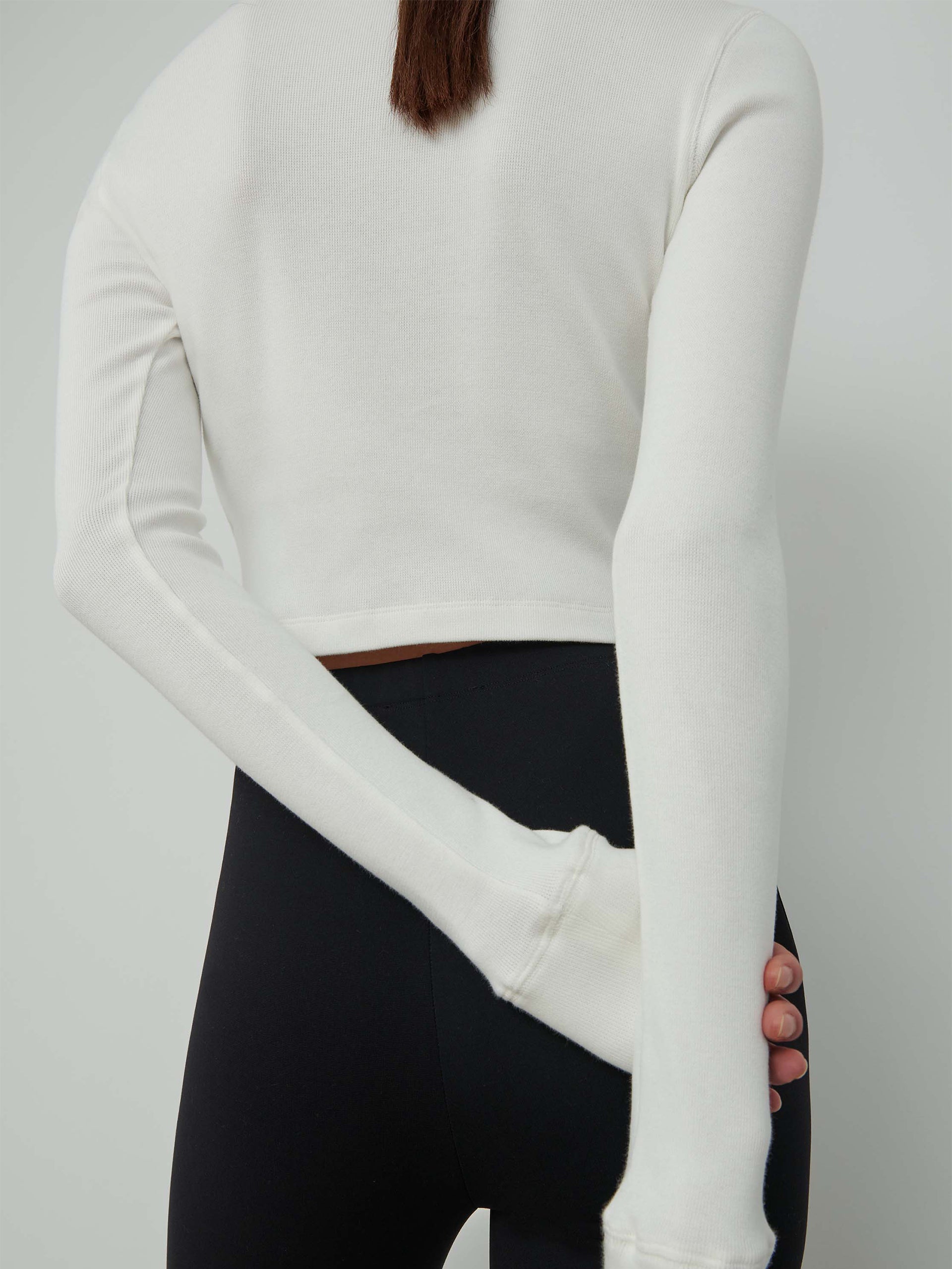 WARDROBE.NYC - x Hailey Bieber Langarmshirt Weiss – White