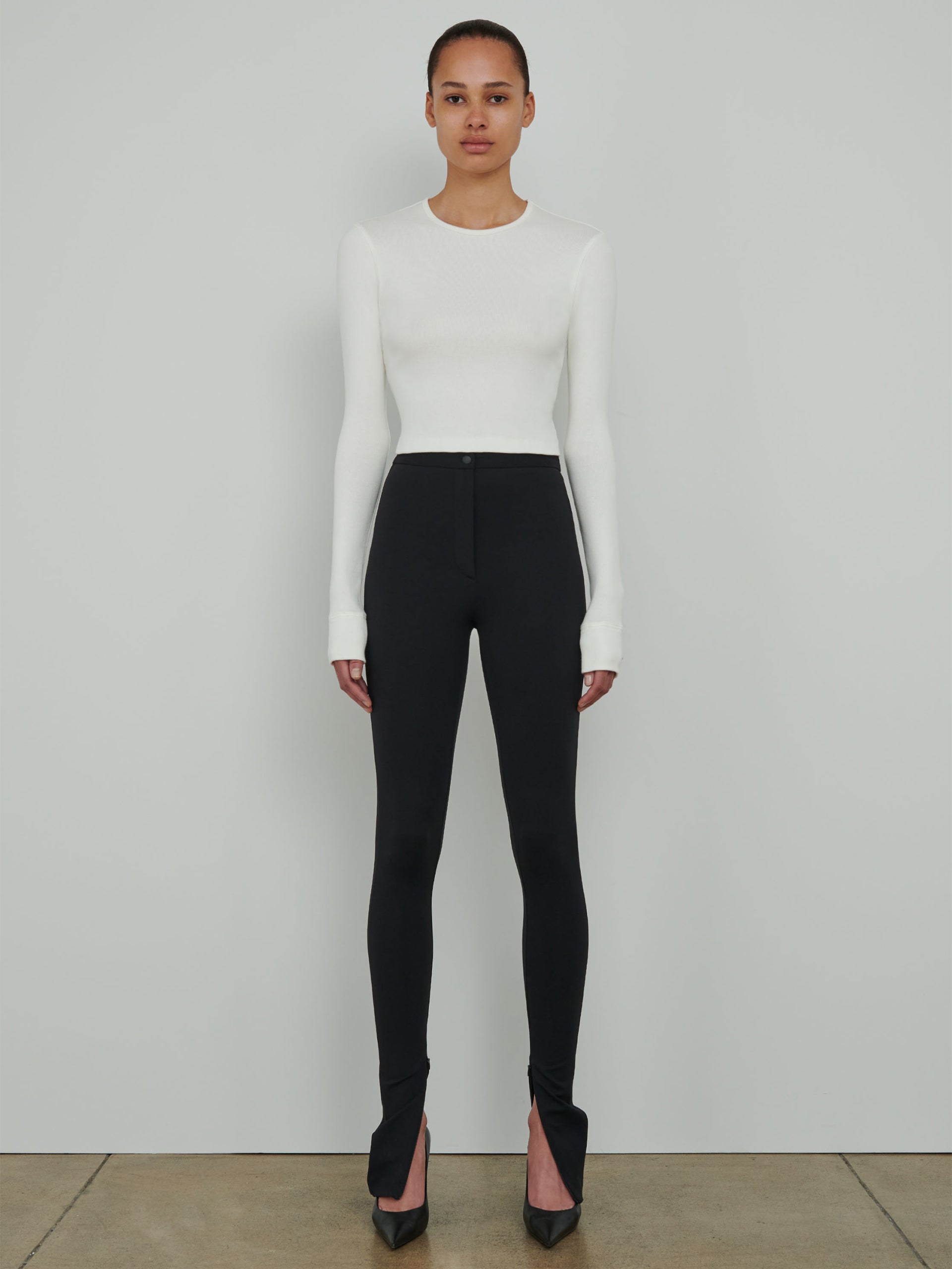 WARDROBE.NYC - x Hailey Bieber Langarmshirt Weiss – White