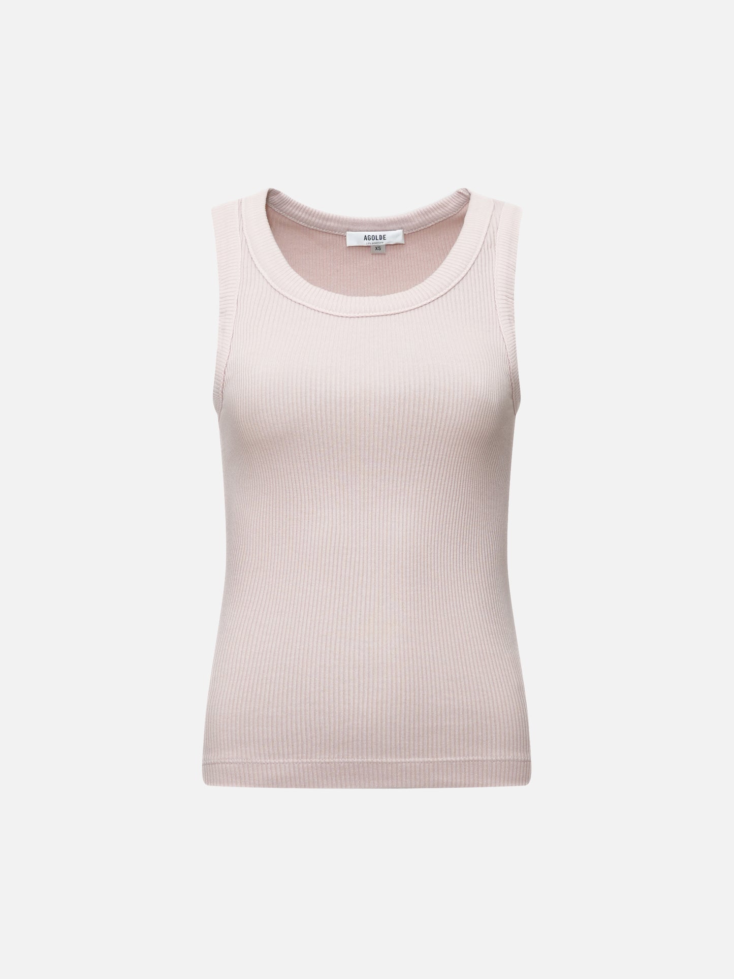 AGOLDE - Geripptes Poppy Tank Top Rosa – Pink