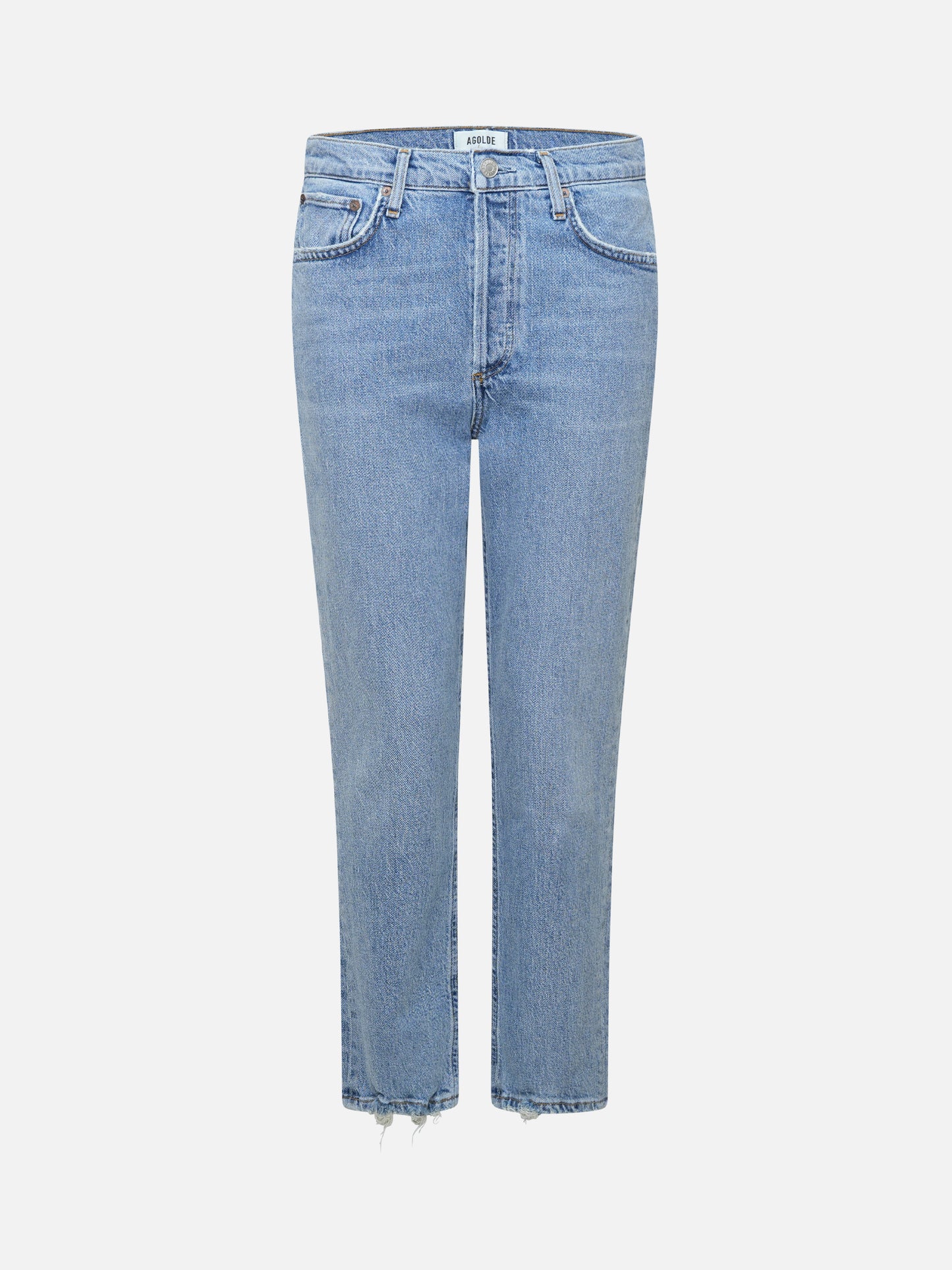 AGOLDE - Riley High Rise Jeans mit verkürztem Bein