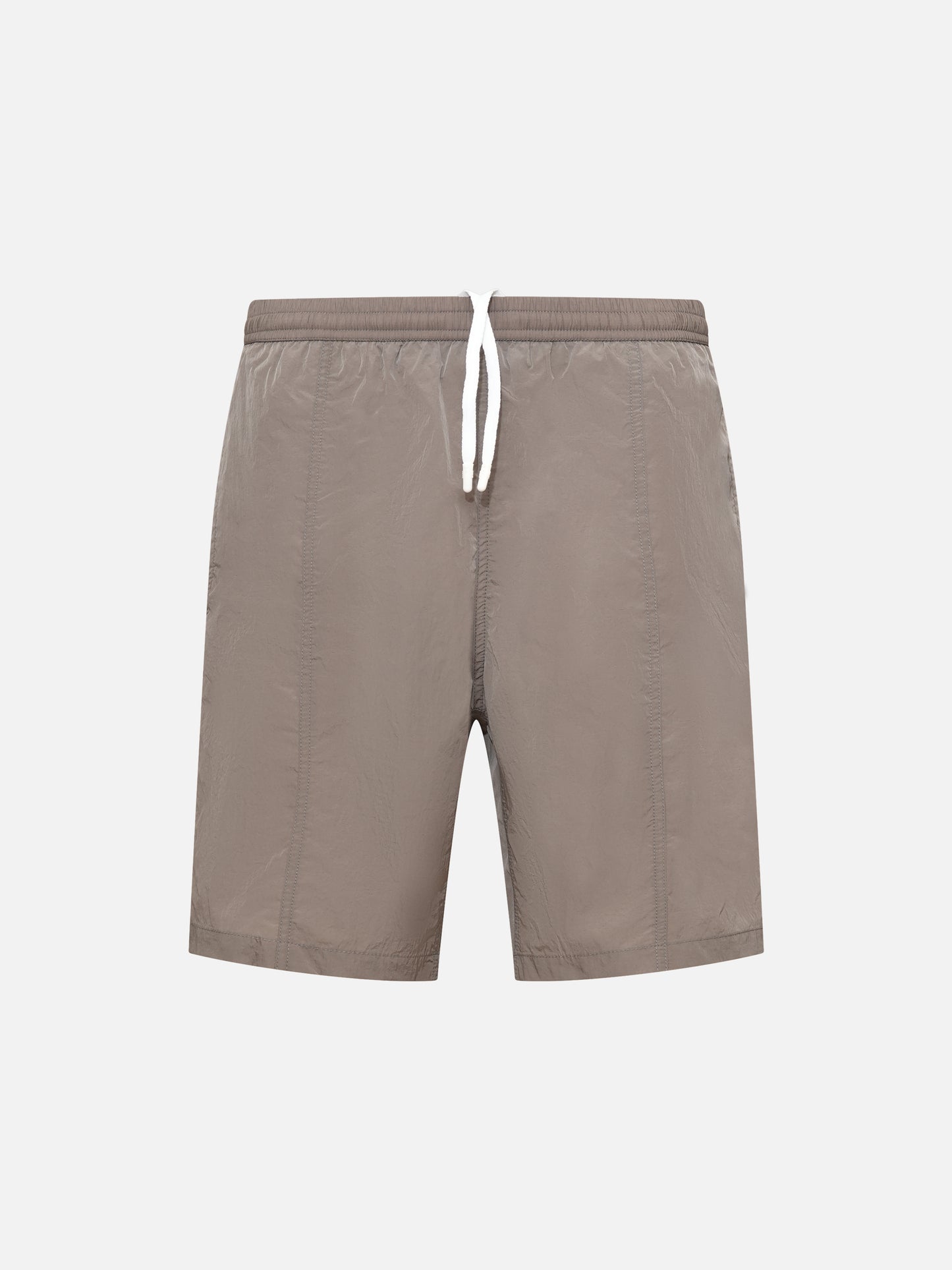 AMI PARIS - Badeshorts mit Logo-Detail Taupe