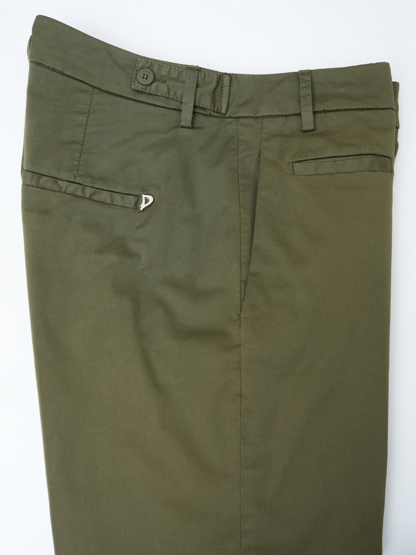 DONDUP - Chinohose Ariel Cropped Oliv – Olive