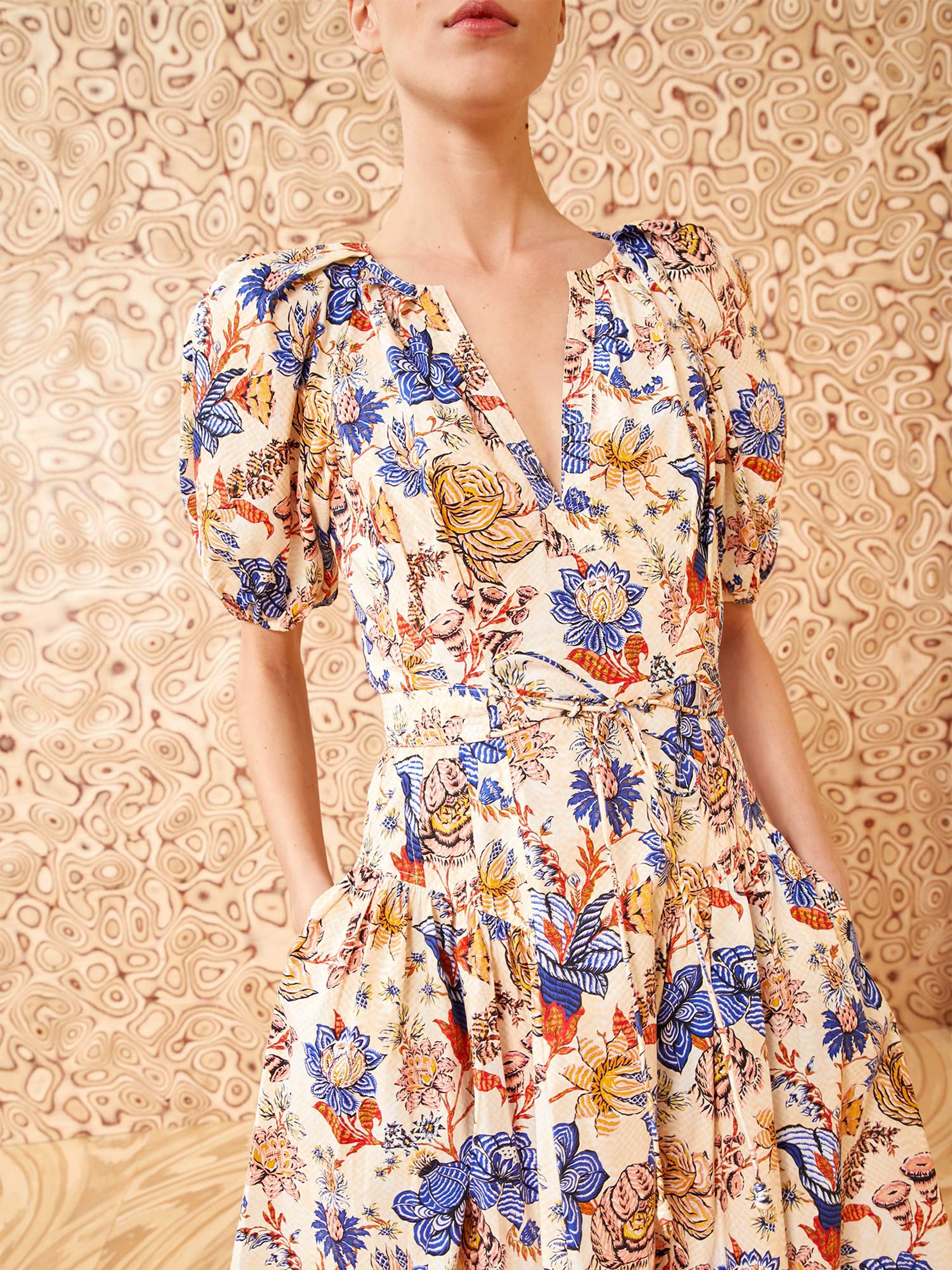 ULLA JOHNSON - Carina Kleid mit Blumenmuster