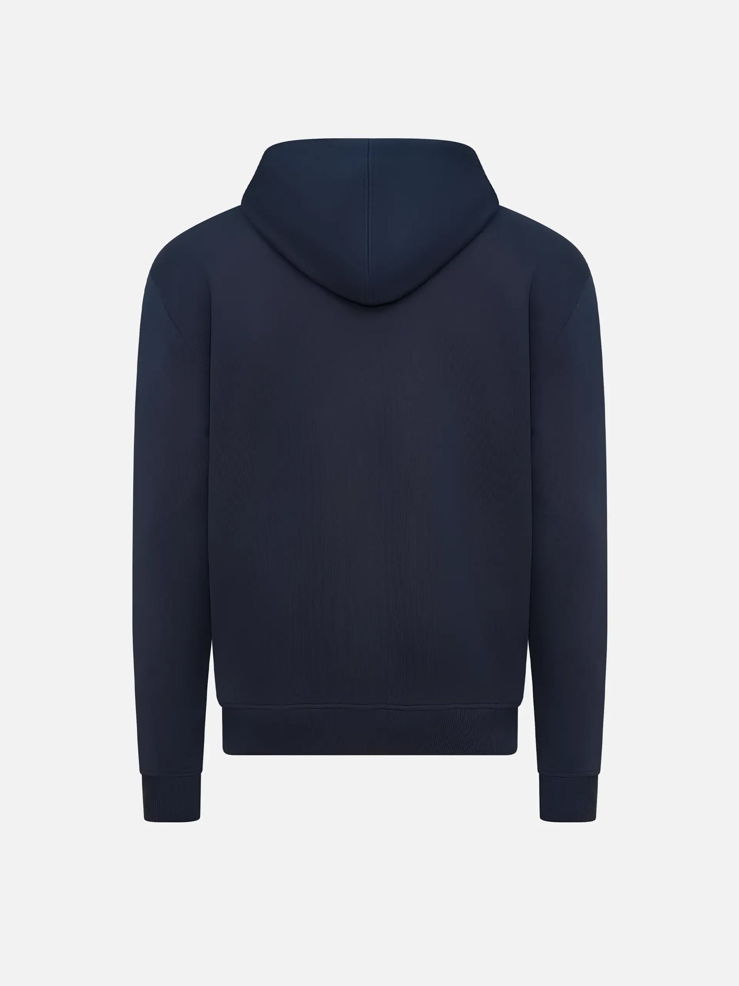 AMI PARIS - Hoodie mit rotem Ami De Coeur Logo Navy