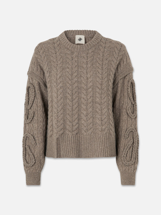 THE GARMENT - Zopfstrickpullover Canada Braun – Brown