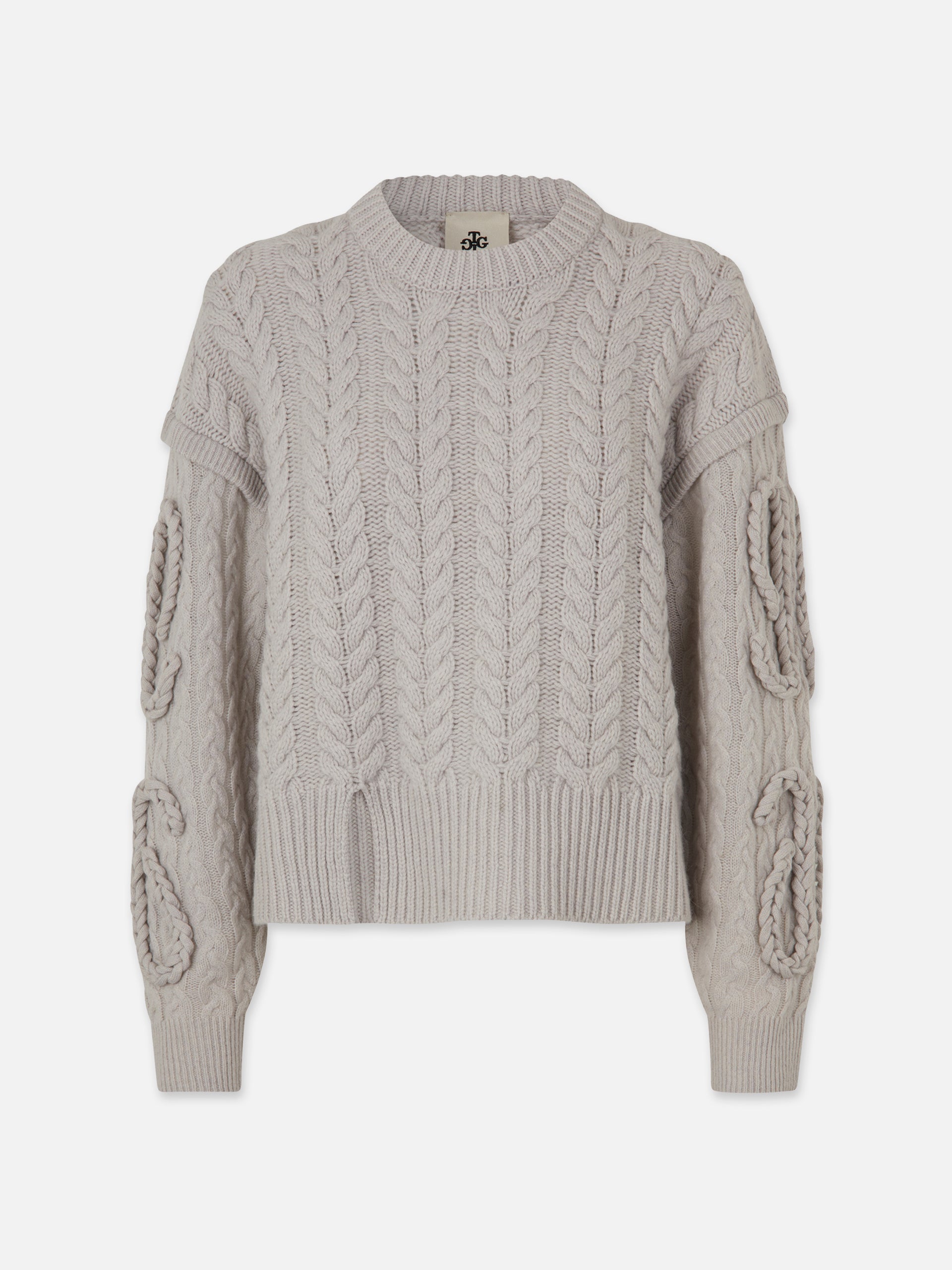 THE GARMENT - Zopfstrickpullover Canada Grau – Grey