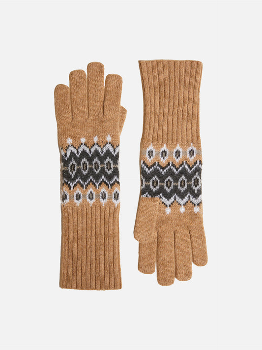 KHAITE - Vail Handschuhe aus Kaschmir Beige