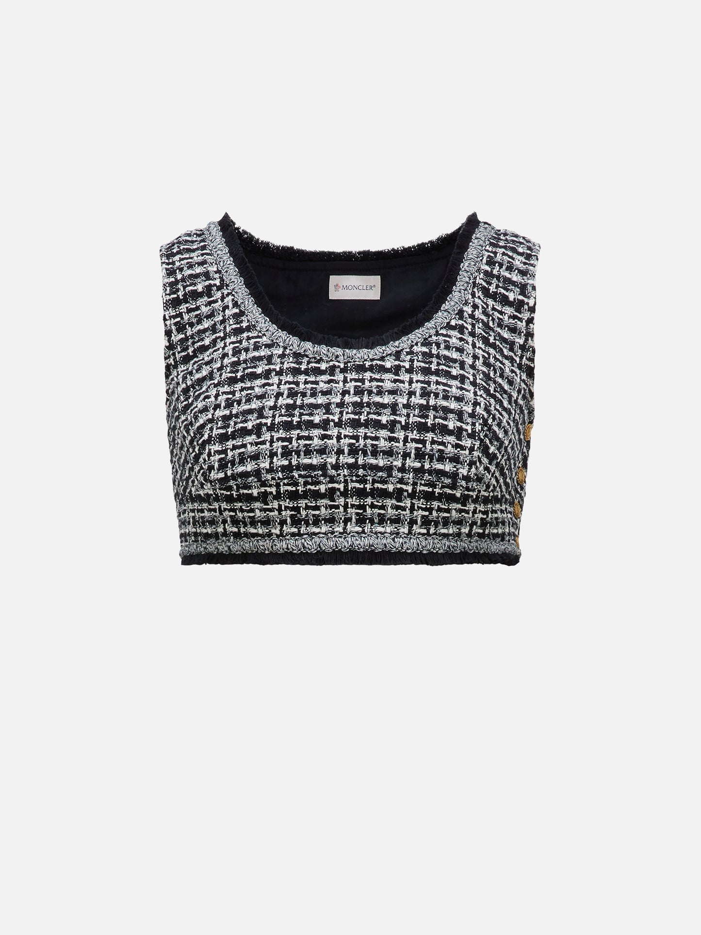 MONCLER - Cropped Top aus Tweed