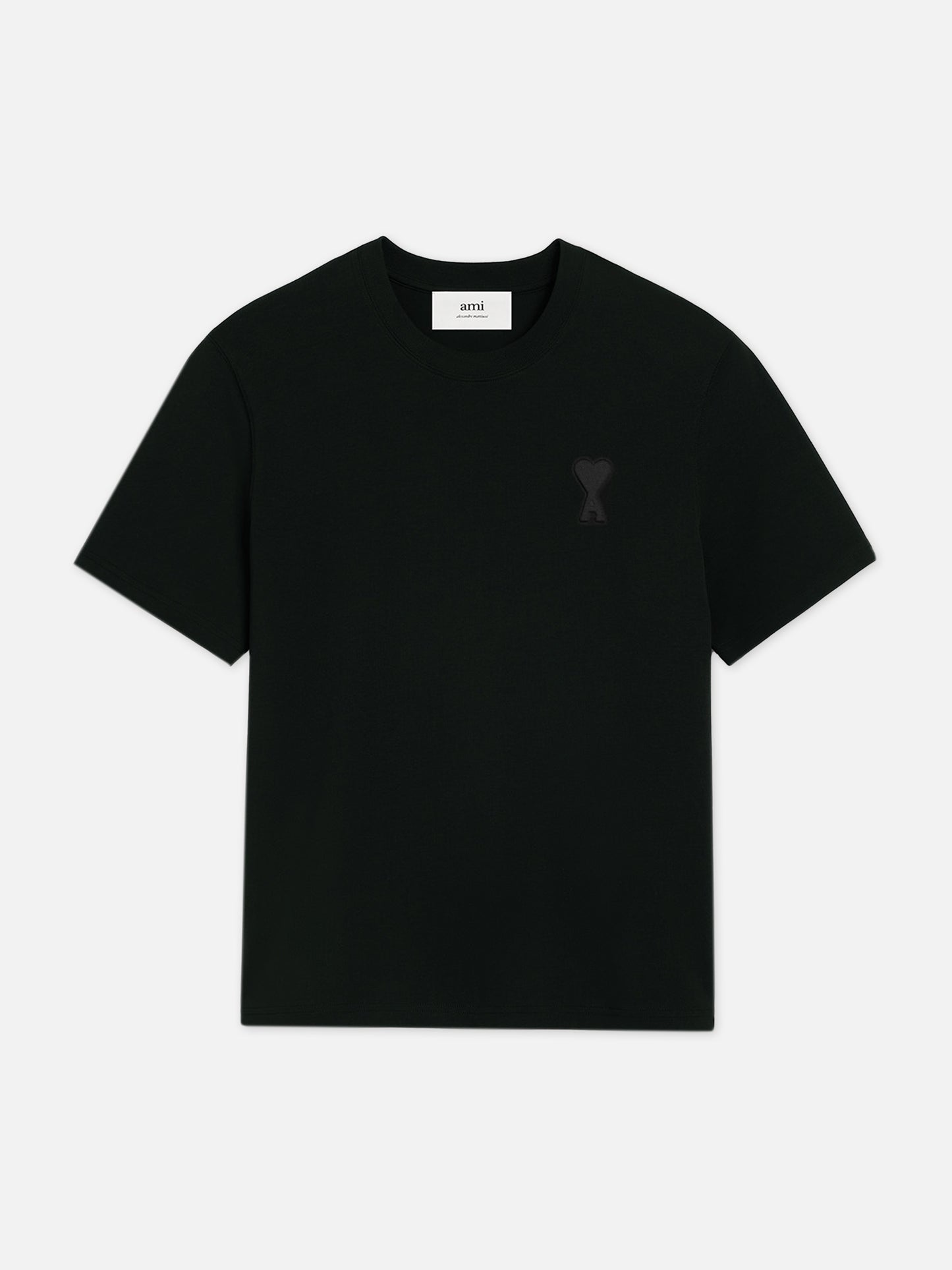 AMI PARIS - T-Shirt Ami De Coeur mit Logo-Prägung Schwarz – Black