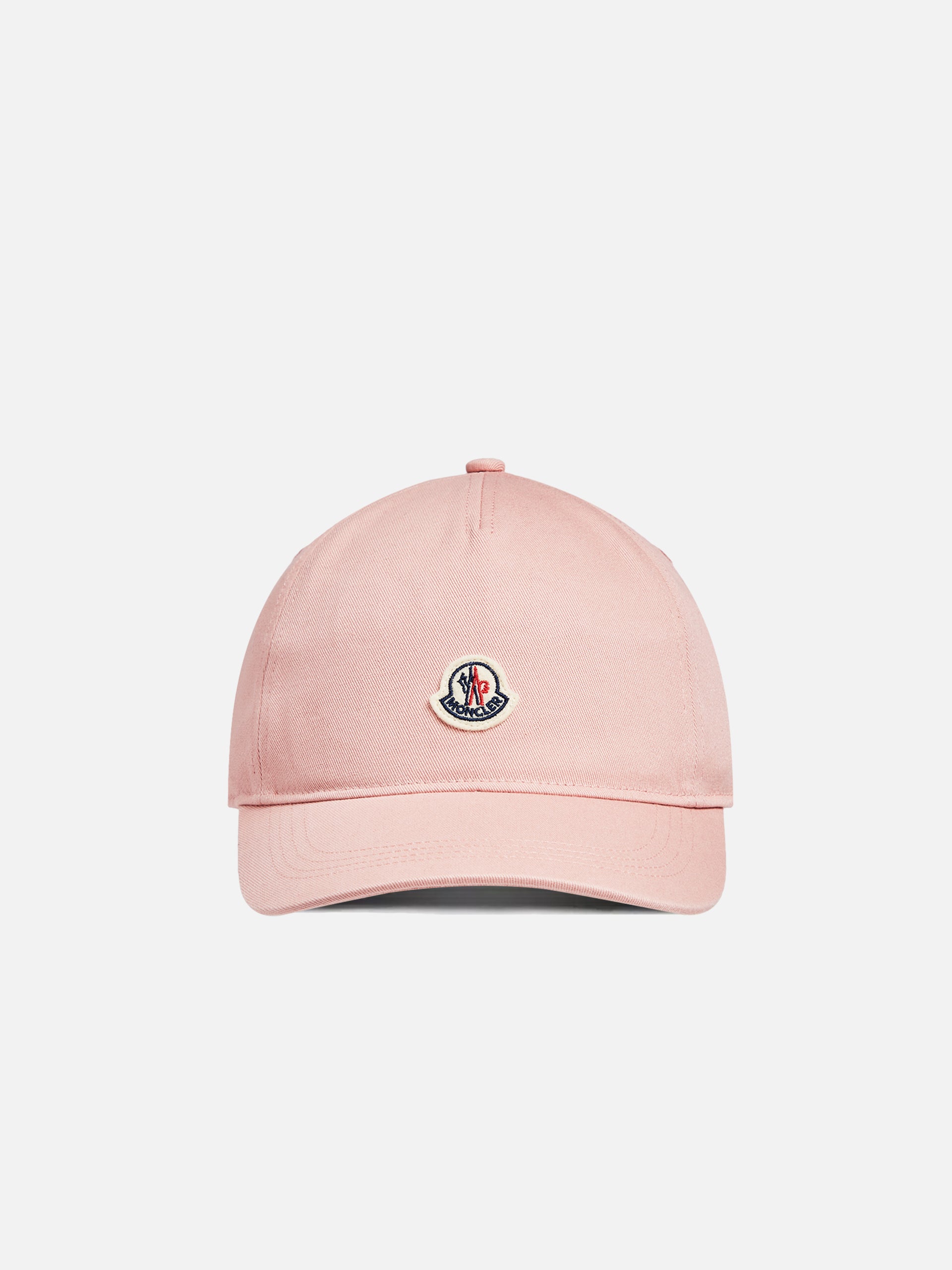 MONCLER – Baseballkappe mit Logo-Patch Rose