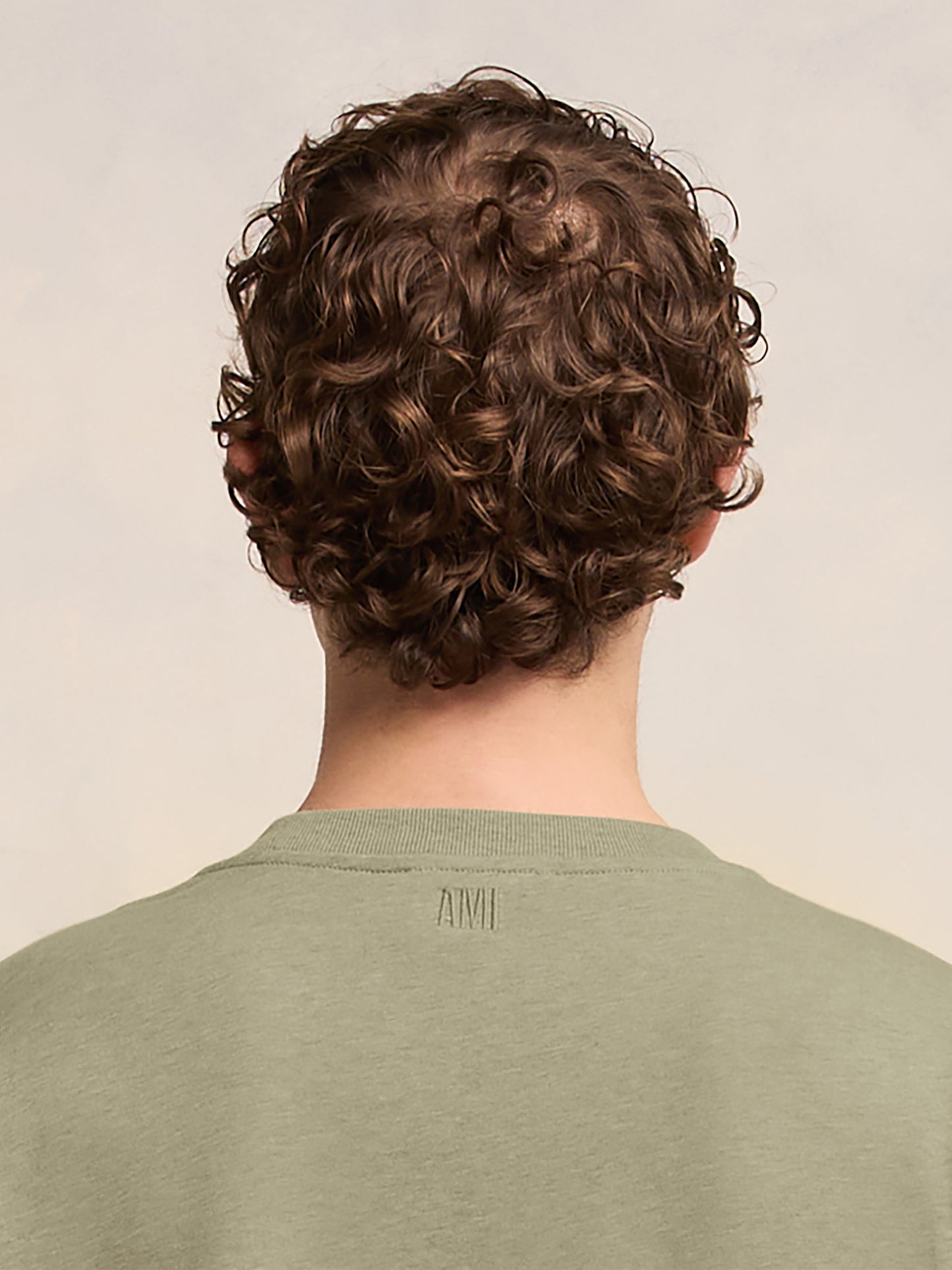 AMI PARIS - Crewneck T-Shirt Ami De Coeur Salbeigrün – Sage green