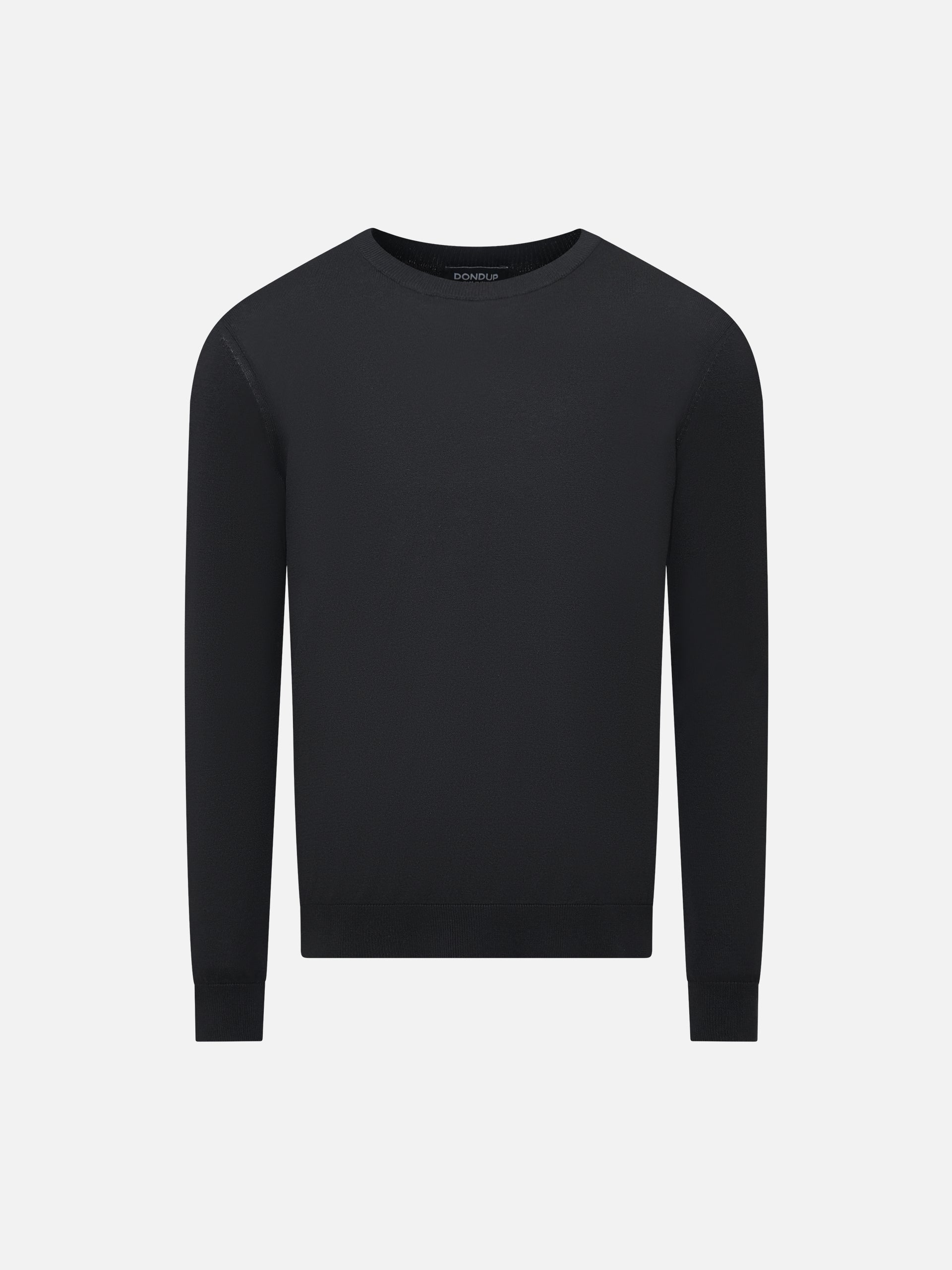 DONDUP - Pullover aus Baumwoll-Seidengemisch Schwarz – Black
