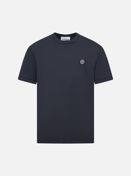 STONE ISLAND - T-Shirt mit Kompass-Patch Dunkelblau – Dark blue