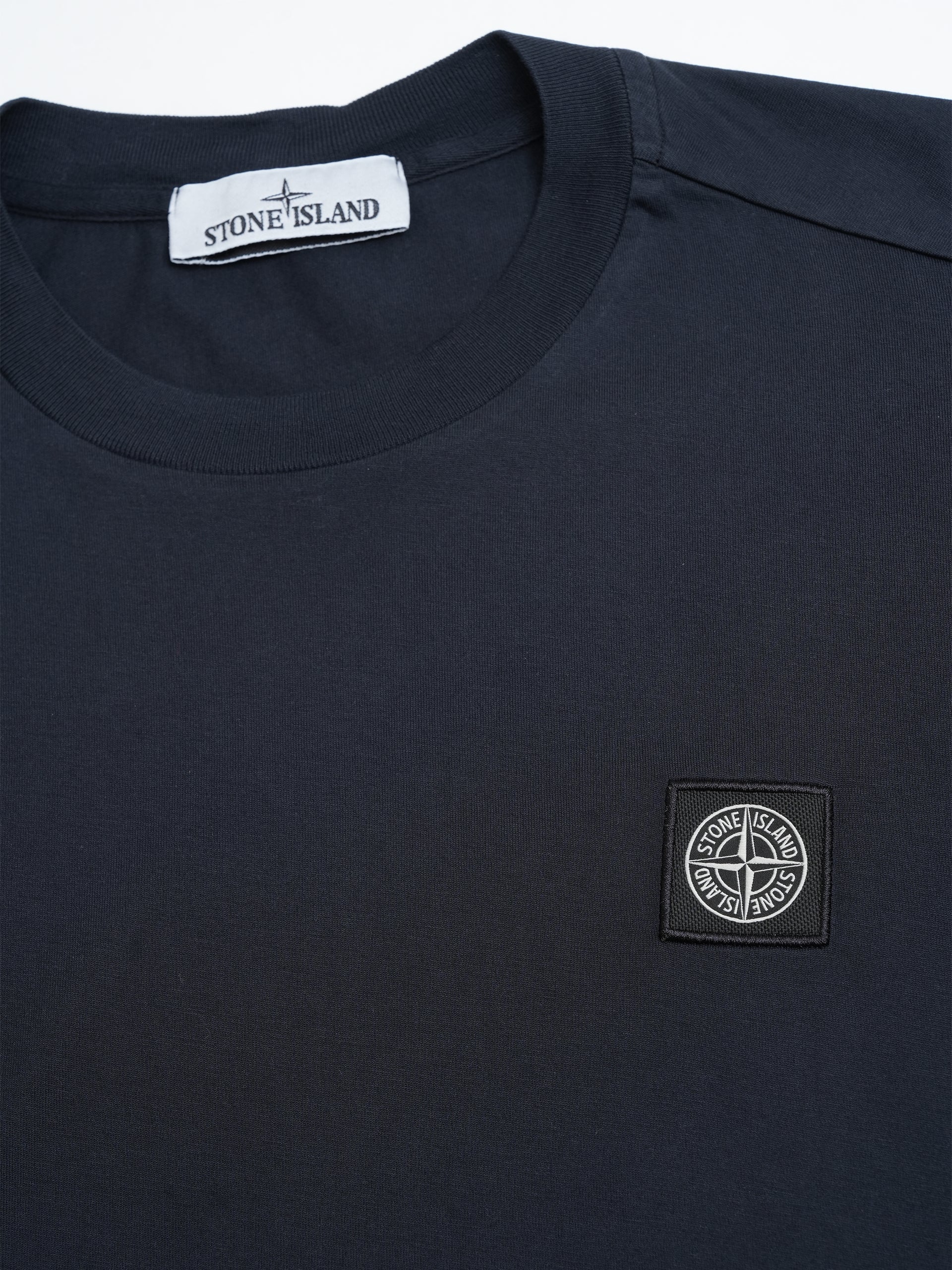 STONE ISLAND - T-Shirt mit Kompass-Patch Dunkelblau – Dark blue