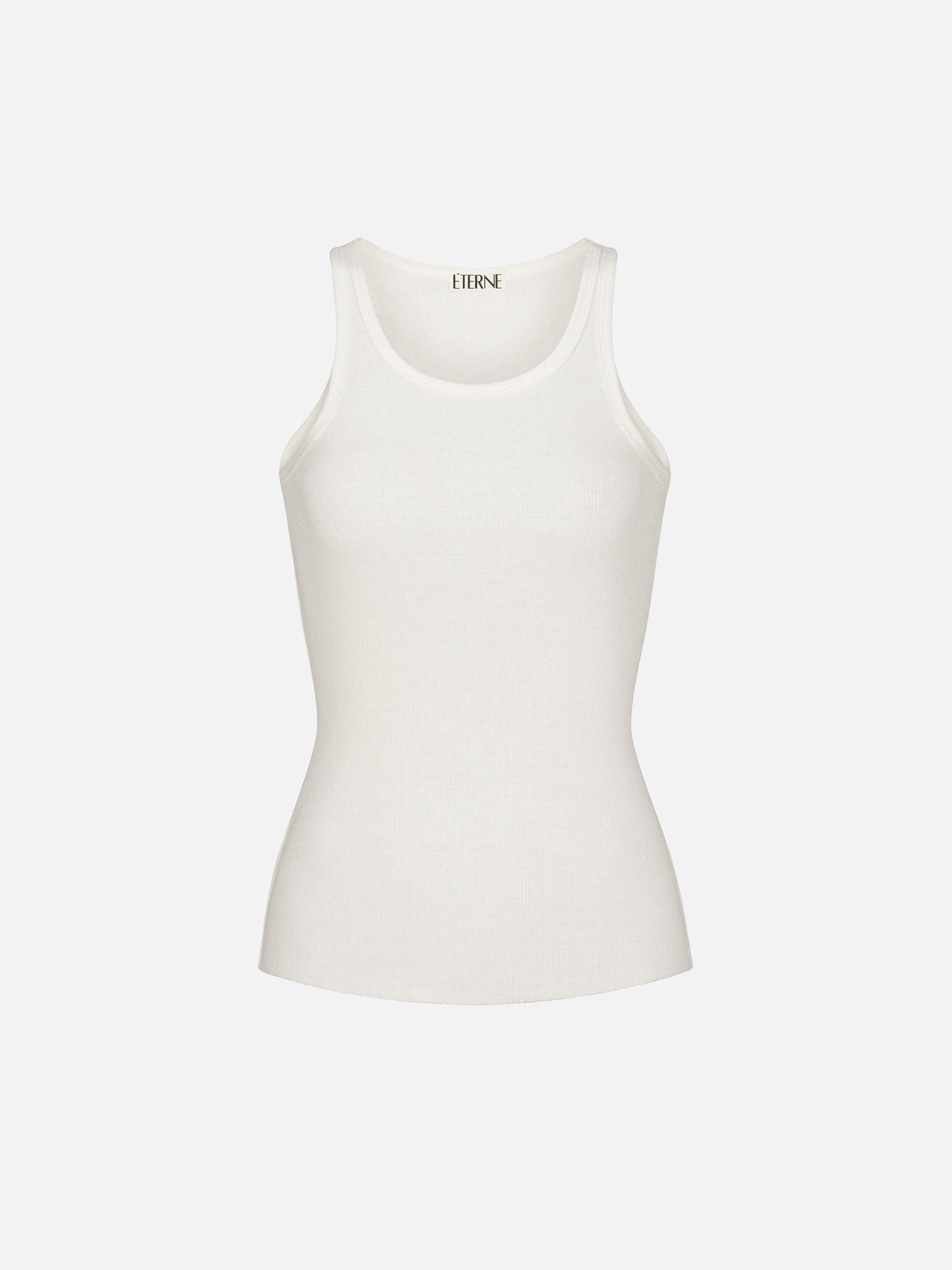 ETERNE - Tank Top aus Rippstoff Ivory