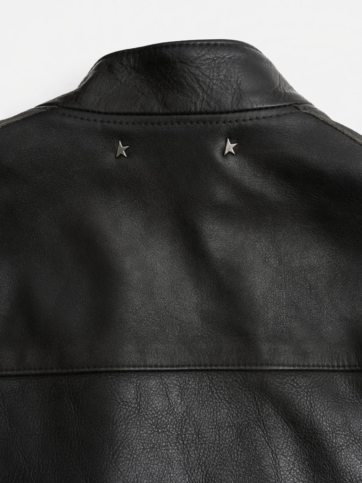 Golden goose Bikerjacke aus Leder für Herren Schwarz