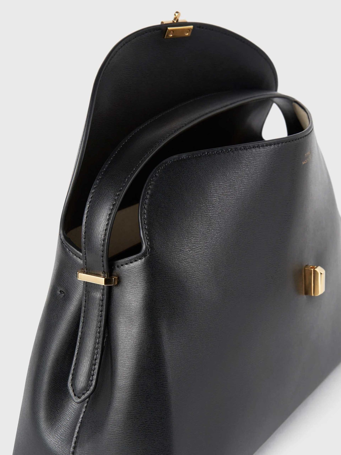 TOTEME - T-Lock Tote Bag aus Leder in Schwarz - Black