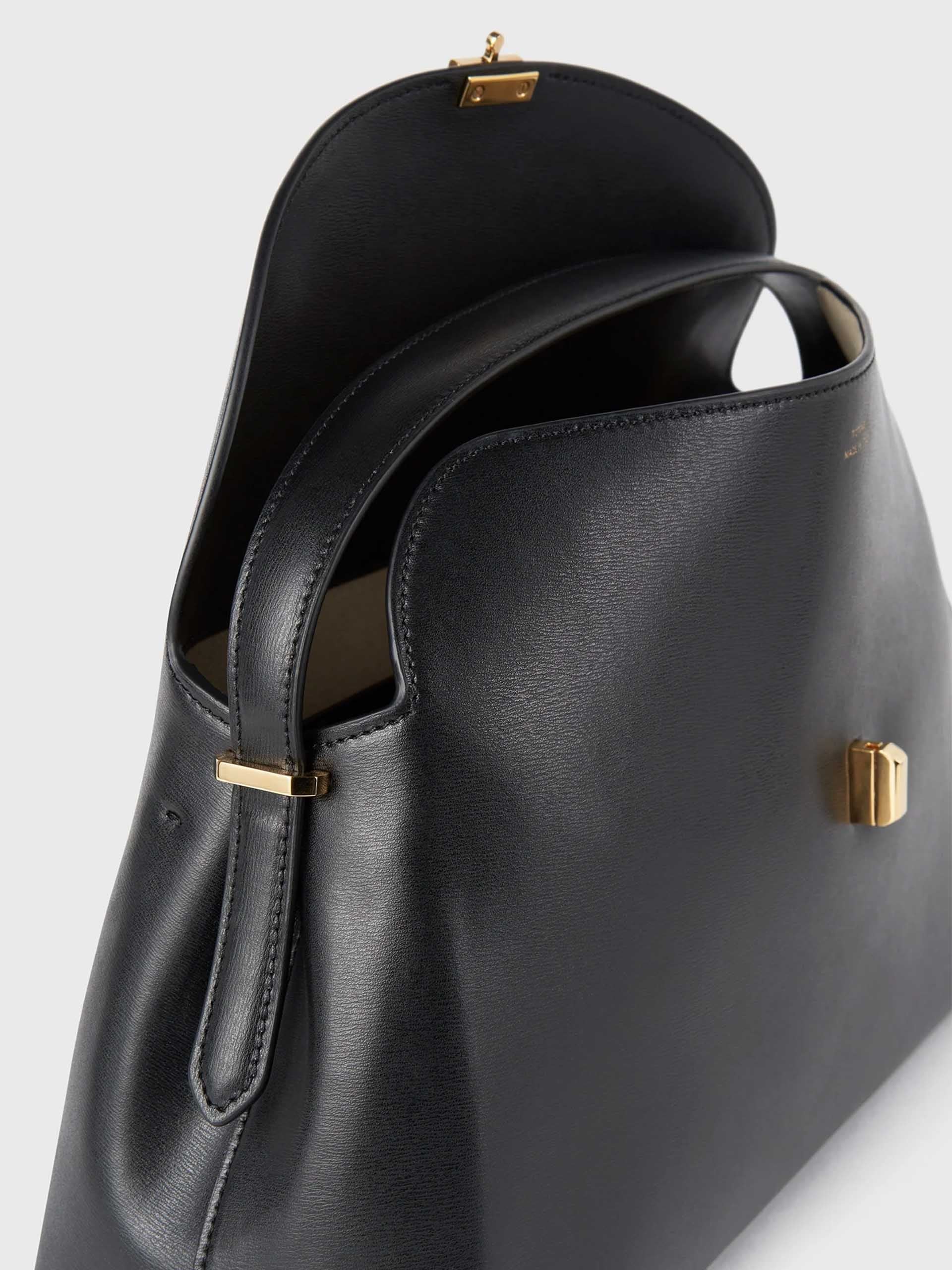 TOTEME - T-Lock Tote Bag aus Leder in Schwarz - Black