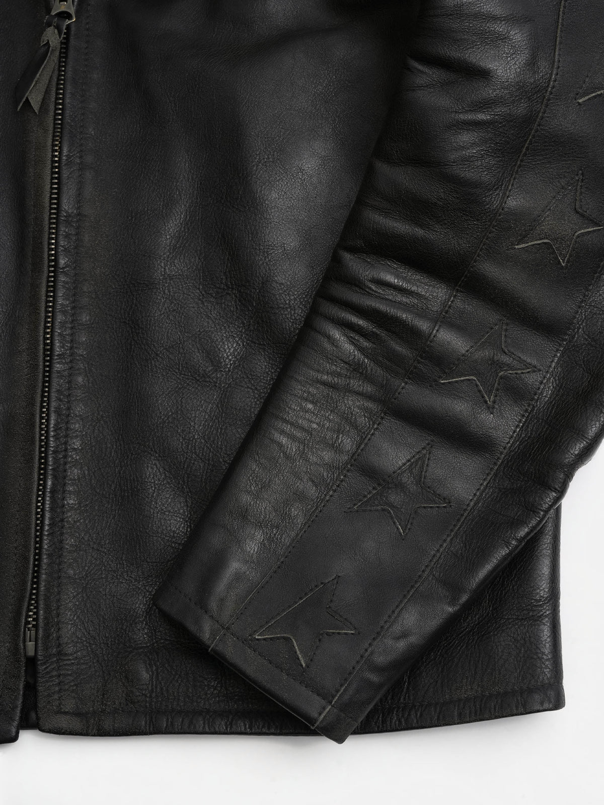 Golden goose Bikerjacke aus Leder für Herren Schwarz