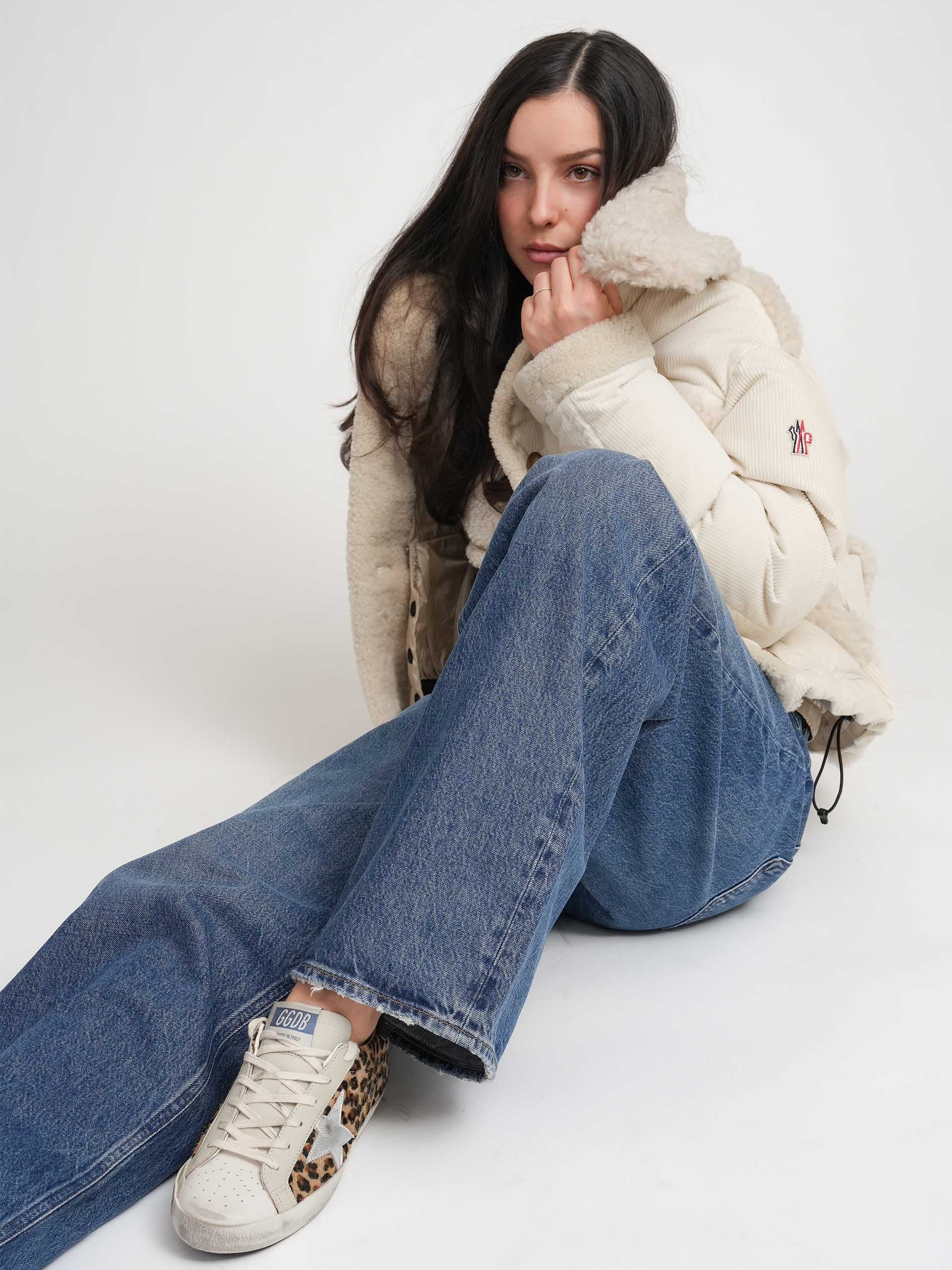 MONCLER GRENOBLE - Daunenjacke Caleu aus Kord für Damen