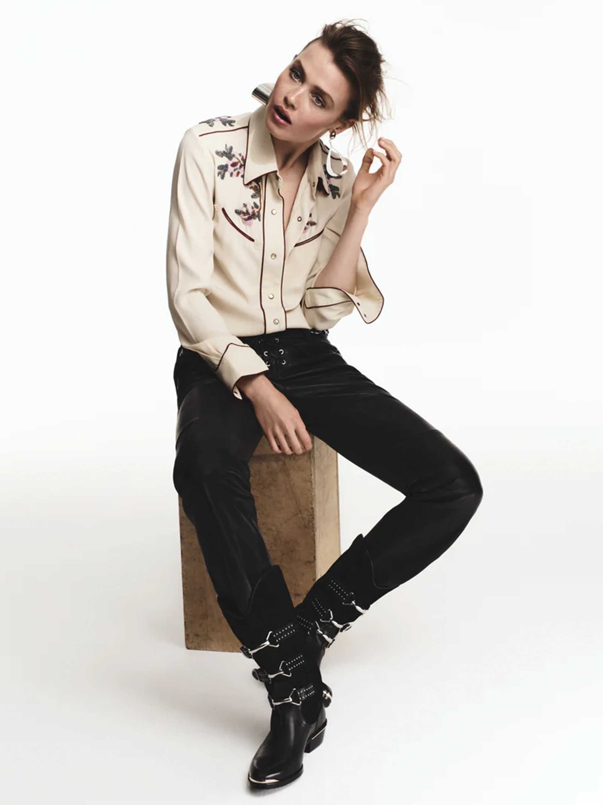 ISABEL MARANT - Westernhemd Yzea mit Perlen für Damen