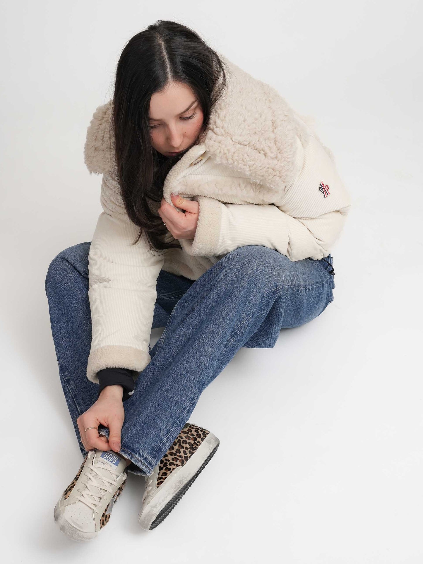 MONCLER GRENOBLE - Daunenjacke Caleu aus Kord für Damen