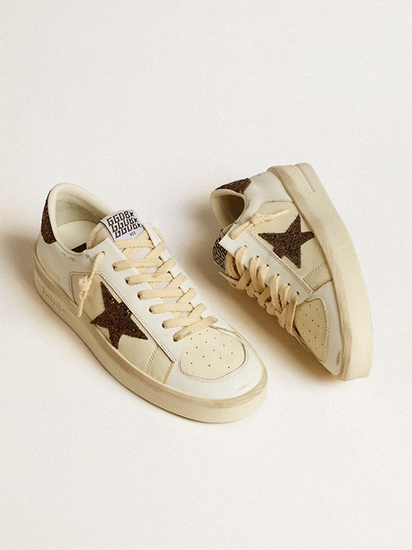 GOLDEN GOOSE - Sneaker Stardan mit Glitzer-Details für Damen