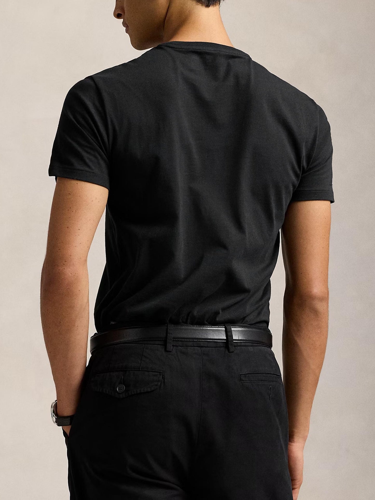 Polo Ralph Lauren – T-Shirt aus Baumwolljersey Slim-Fit für Herren Schwarz - Black