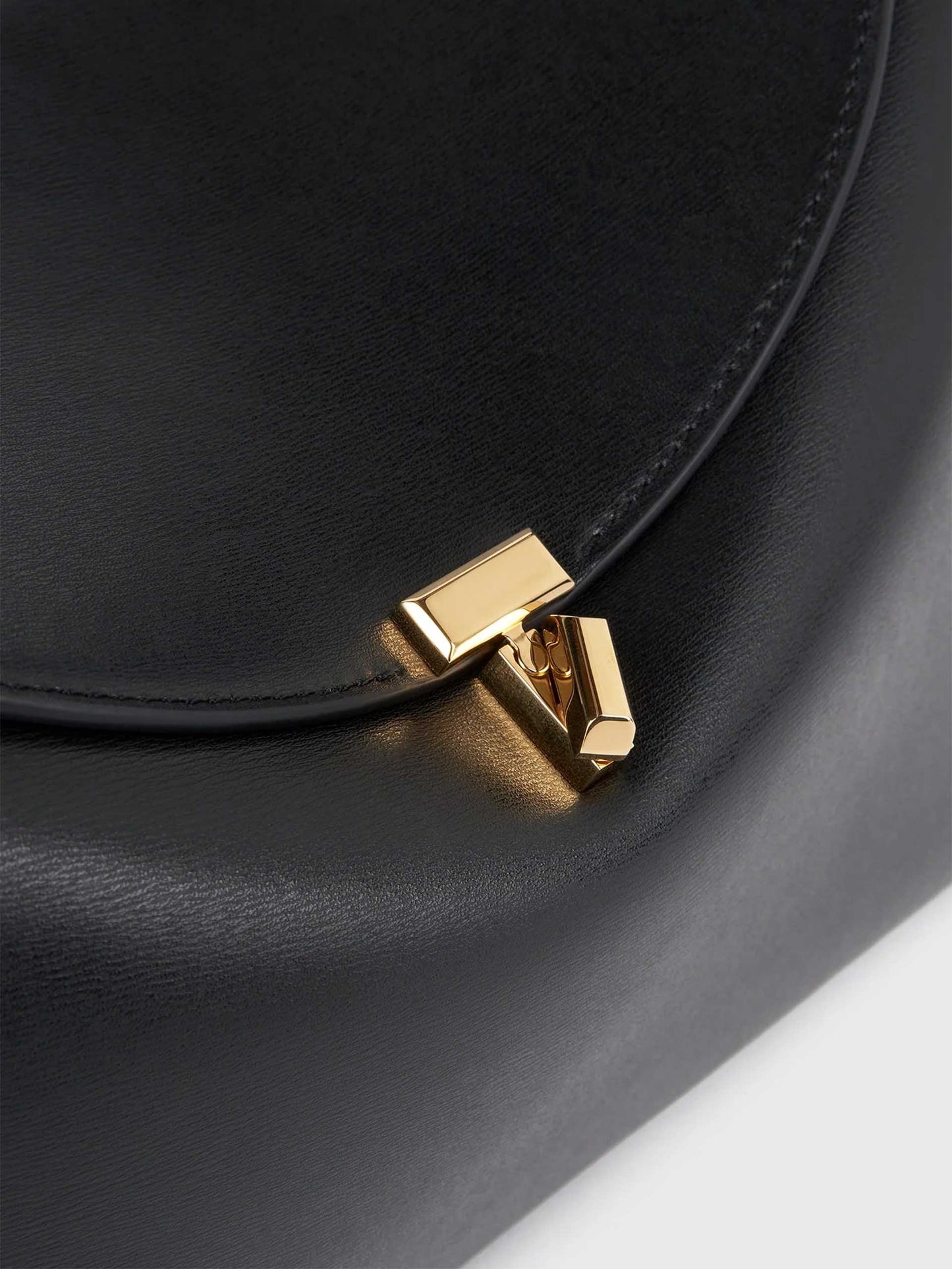 TOTEME - T-Lock Tote Bag aus Leder in Schwarz - Black