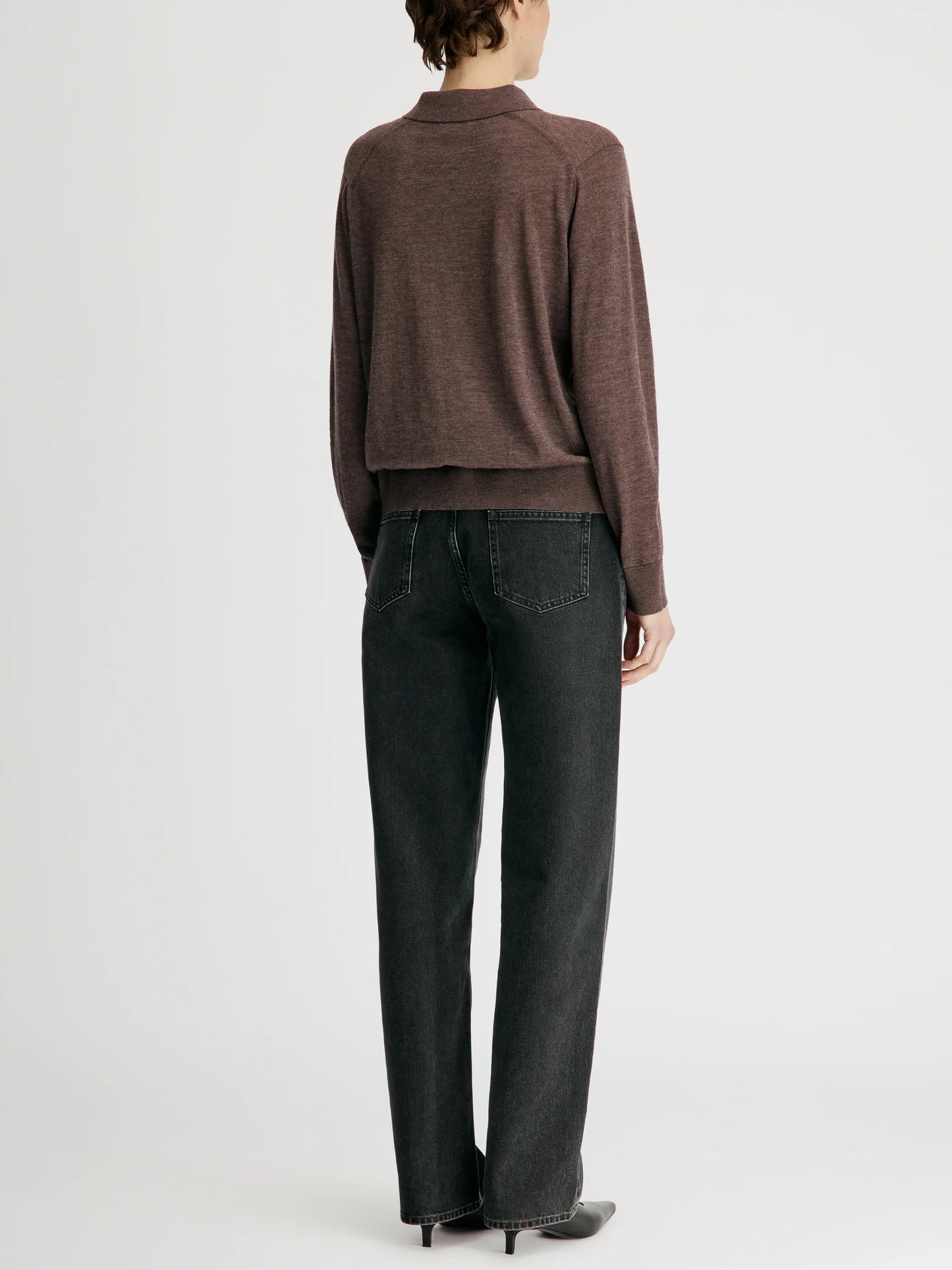 Loulou De Saison – Polo-Top Miles aus Kaschmir für Damen Braun - Brown