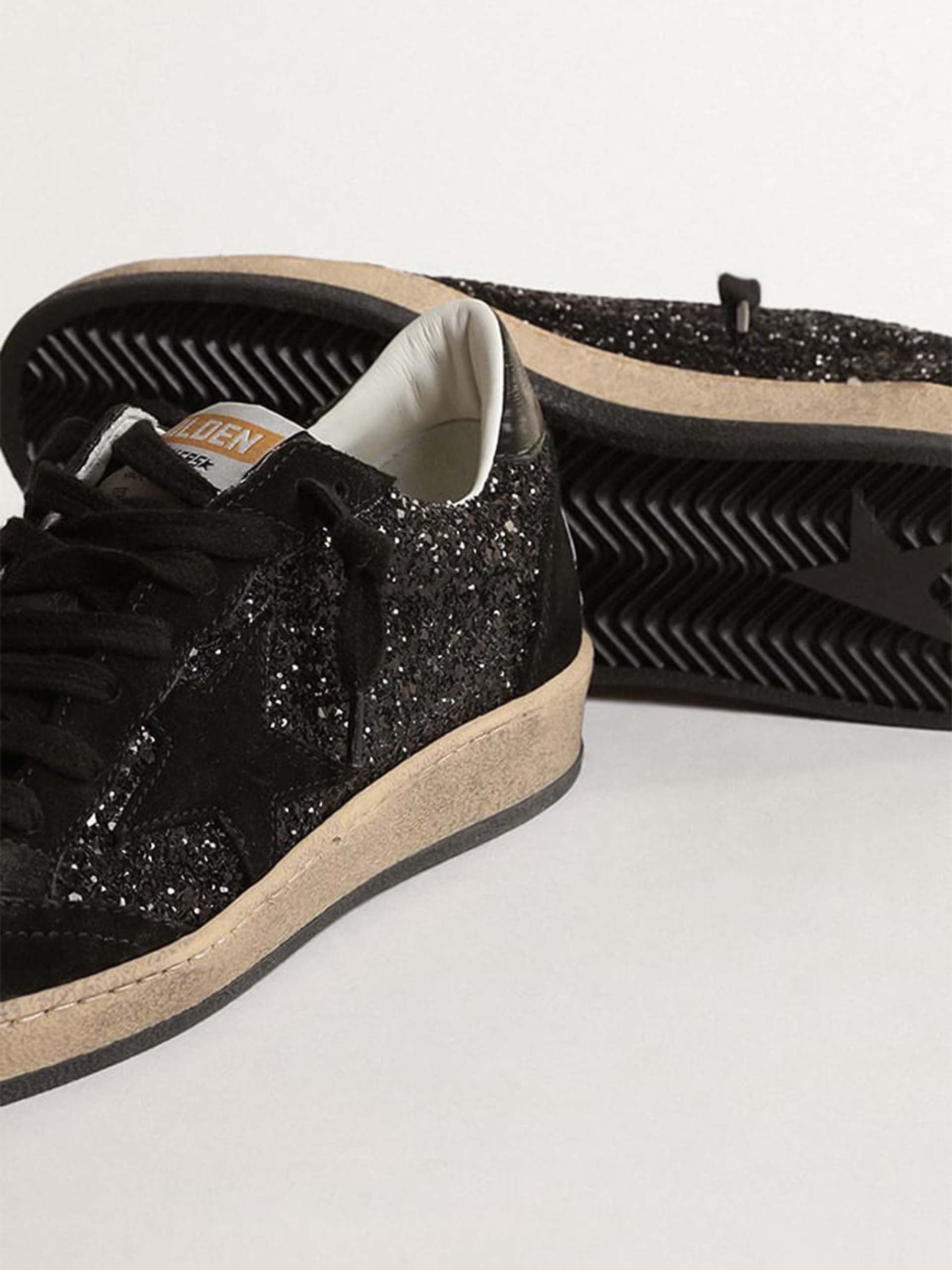GOLDEN GOOSE - Ball Star Sneaker mit Glitzer für Damen