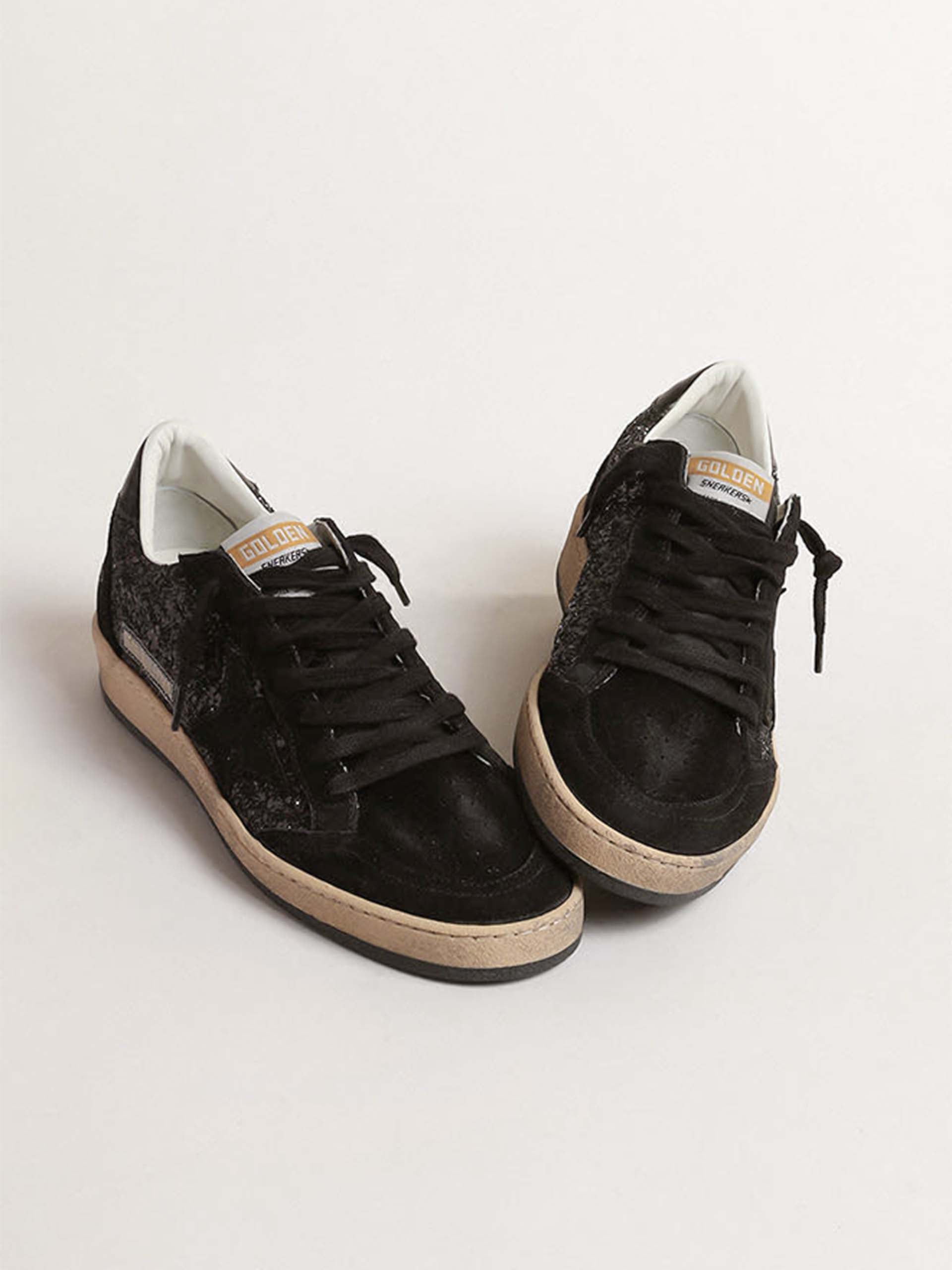 GOLDEN GOOSE - Ball Star Sneaker mit Glitzer für Damen