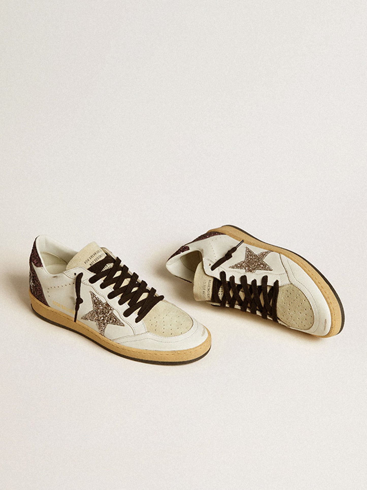 GOLDEN GOOSE - Sneaker Ball Star mit Glitzer-Details für Damen