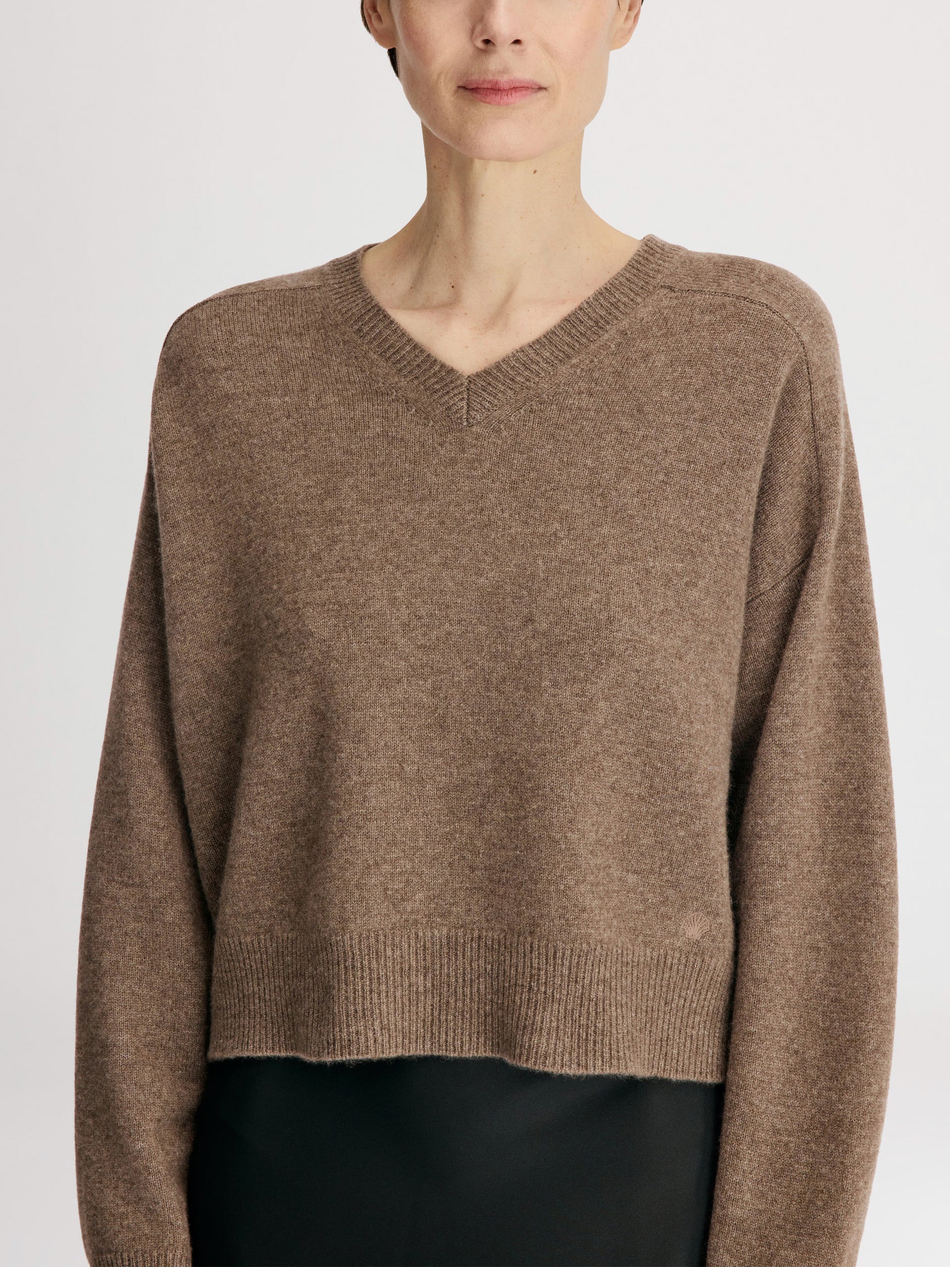 LOULOU DE SAISON - Kaschmir-Pullover Anzor mit V-Ausschnitt für Damen